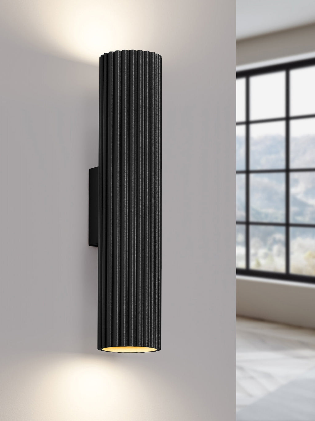 Applique murale Up & Hart - Noir