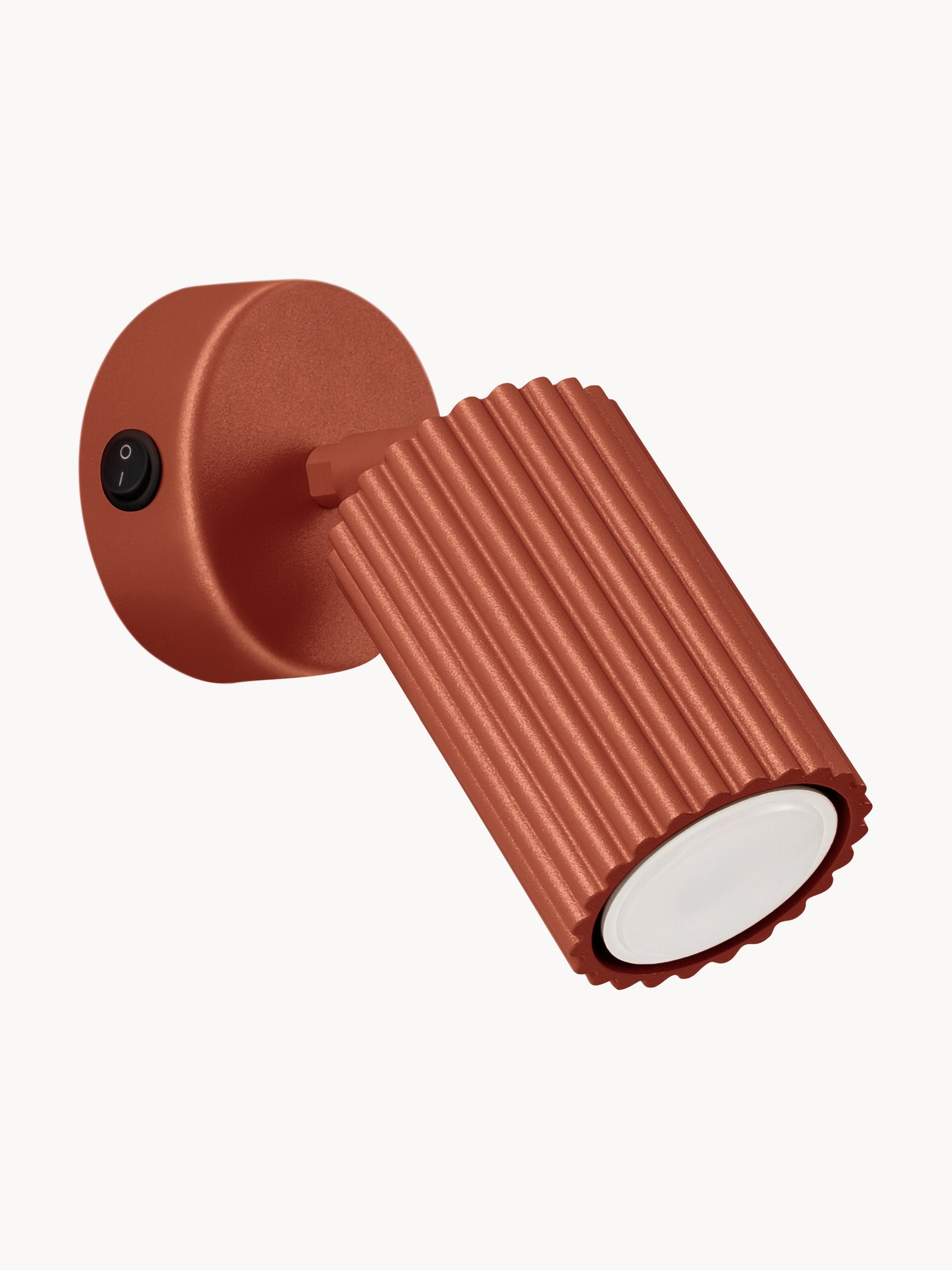 Spot mural avec interrupteur Jolef - Terracotta