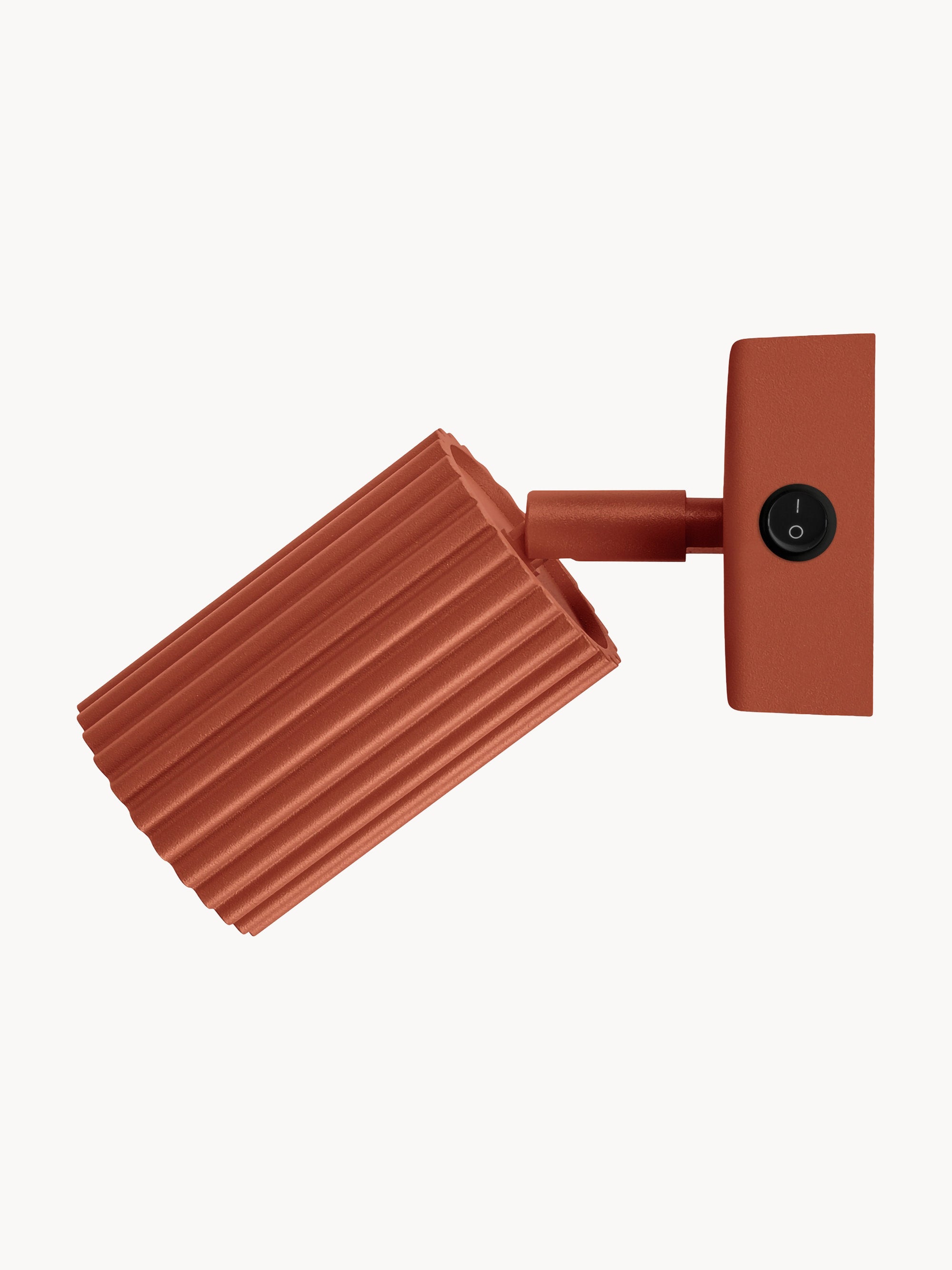 Spot mural avec interrupteur Jolef - Terracotta
