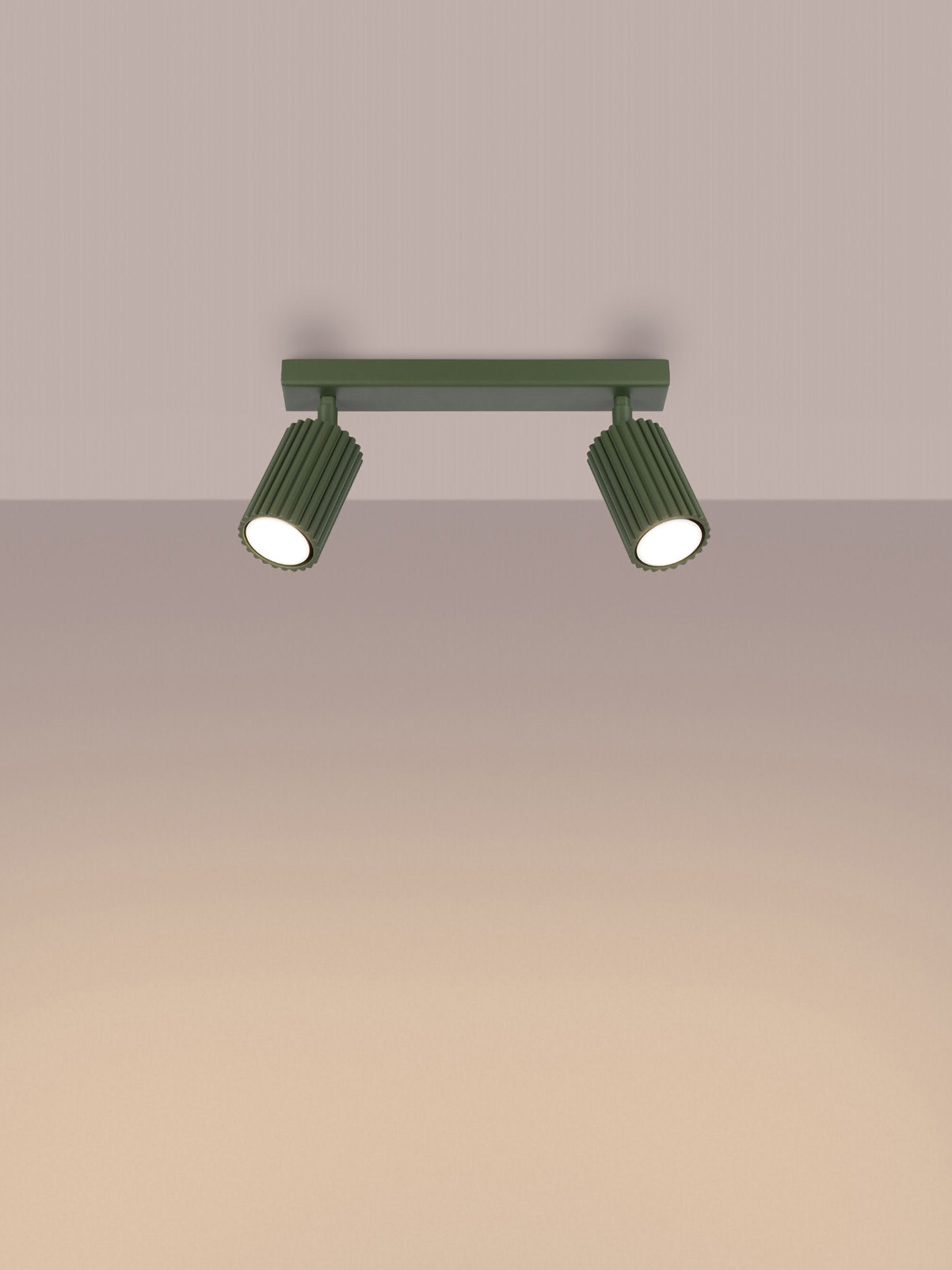 Spot plafond Jolef - Vert olive