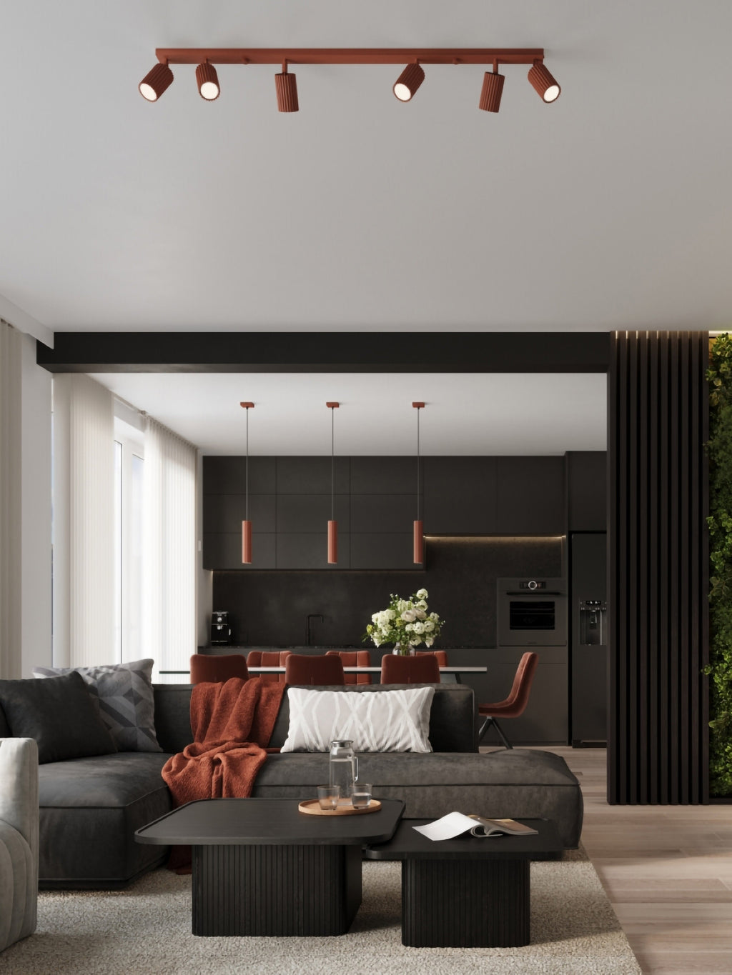 Plafonnier LED Jolef - Terracotta