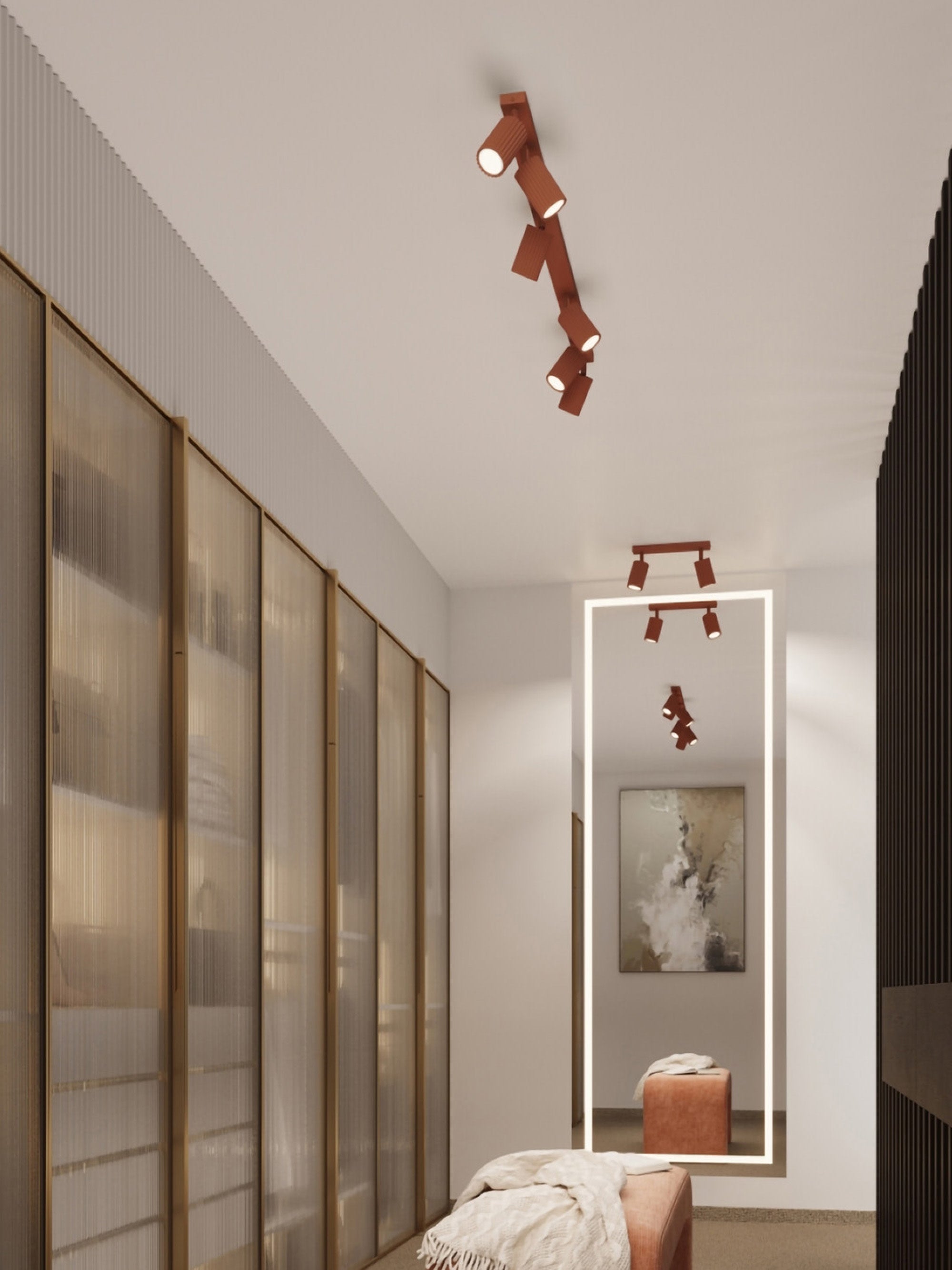 Spot plafond Jolef - Terracotta