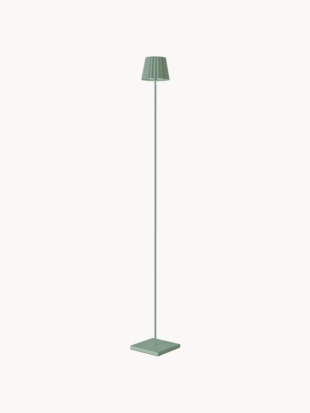 Lampadaire d'extérieur LED mobile Troll 2.0, intensité ajustable - Vert sauge