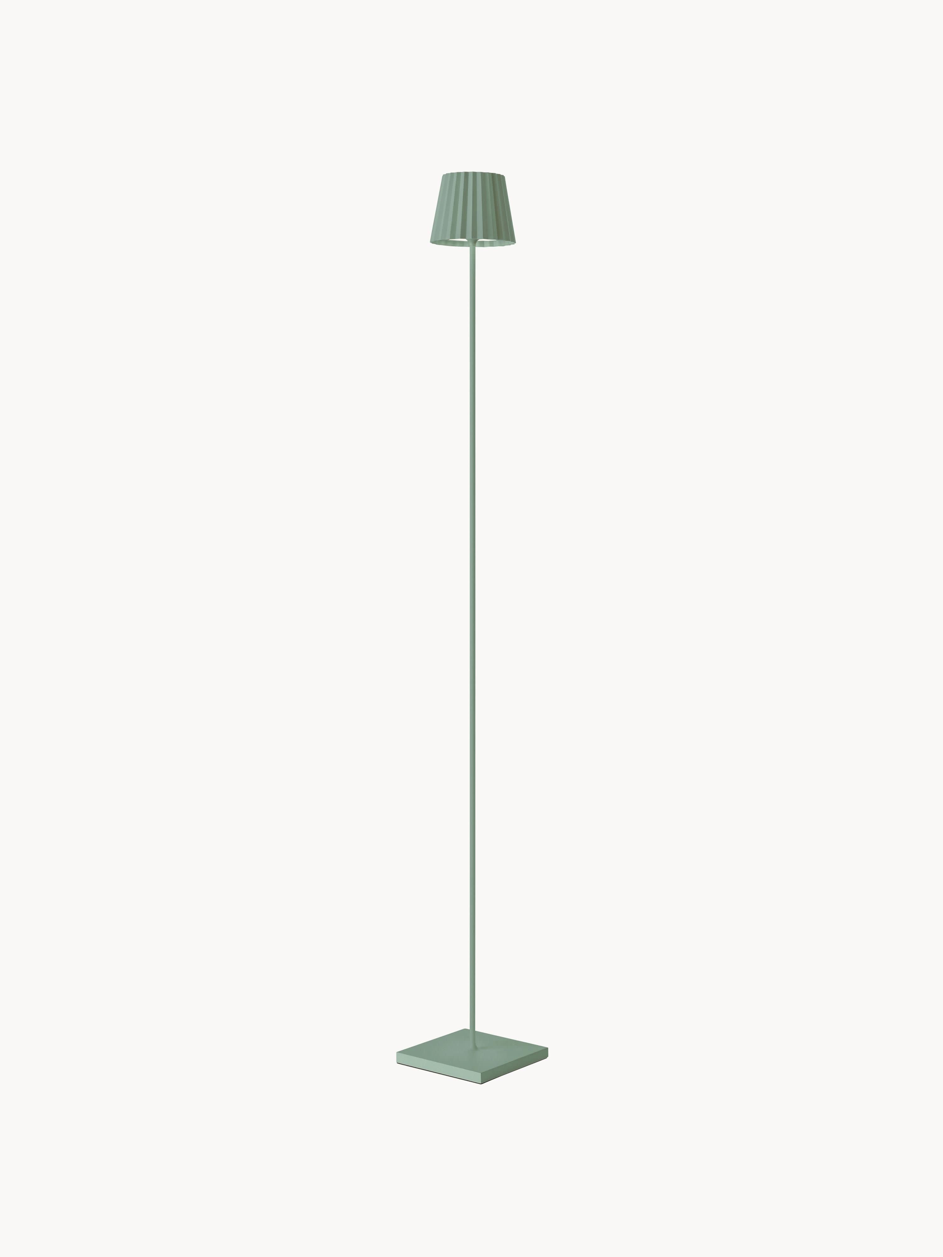 Lampadaire d'extérieur LED mobile Troll 2.0, intensité ajustable - Vert sauge