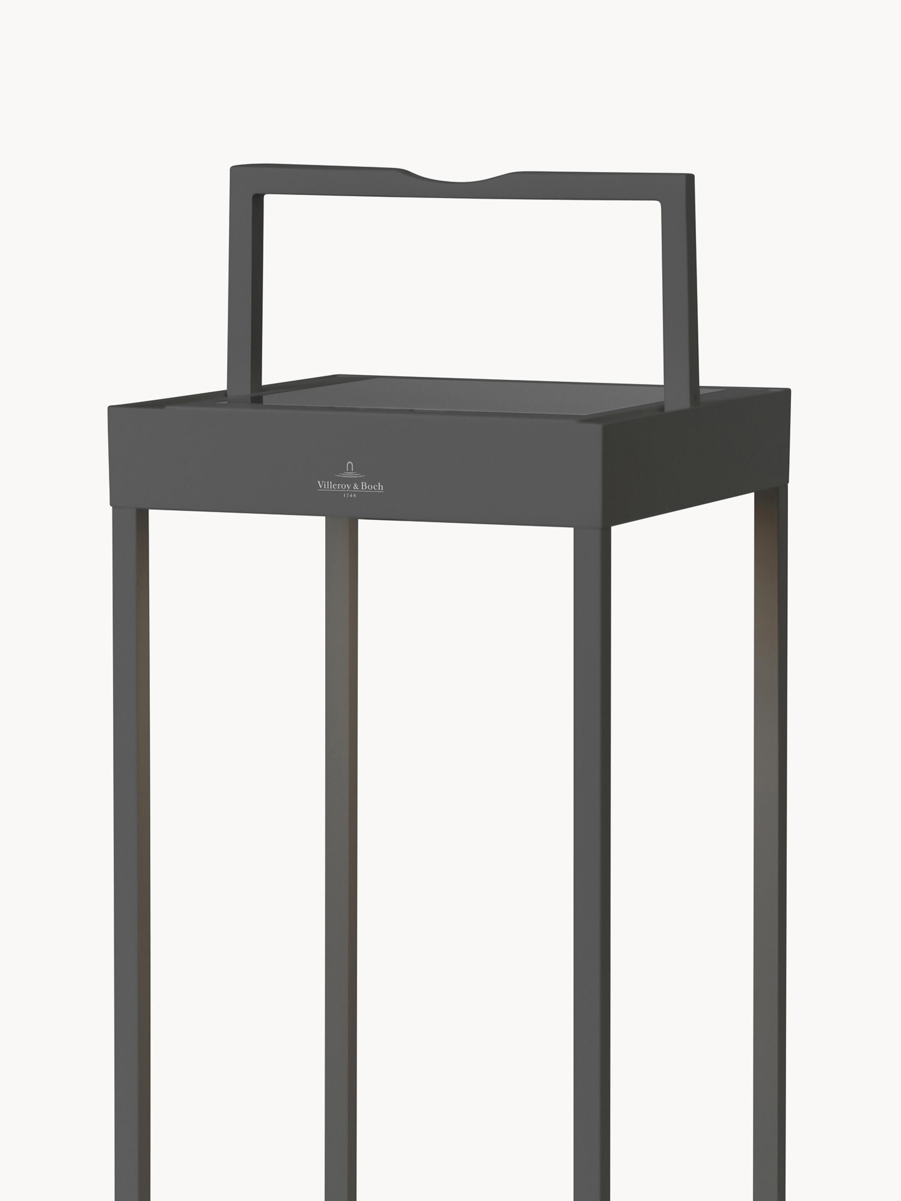 Lampadaire d'extérieur LED mobile Worthy, intensité ajustable - Anthracite