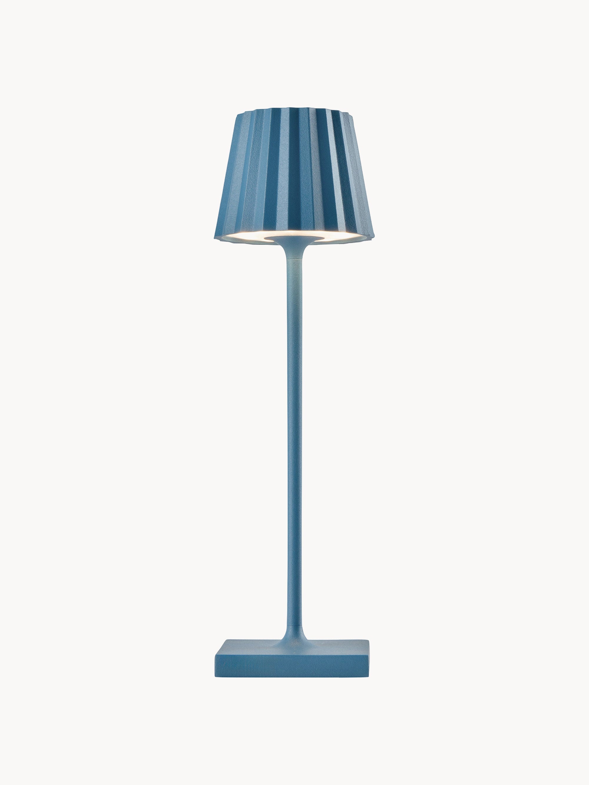 Lampe à poser LED d'extérieur portable Assar, intensité lumineuse variable - Gris bleu