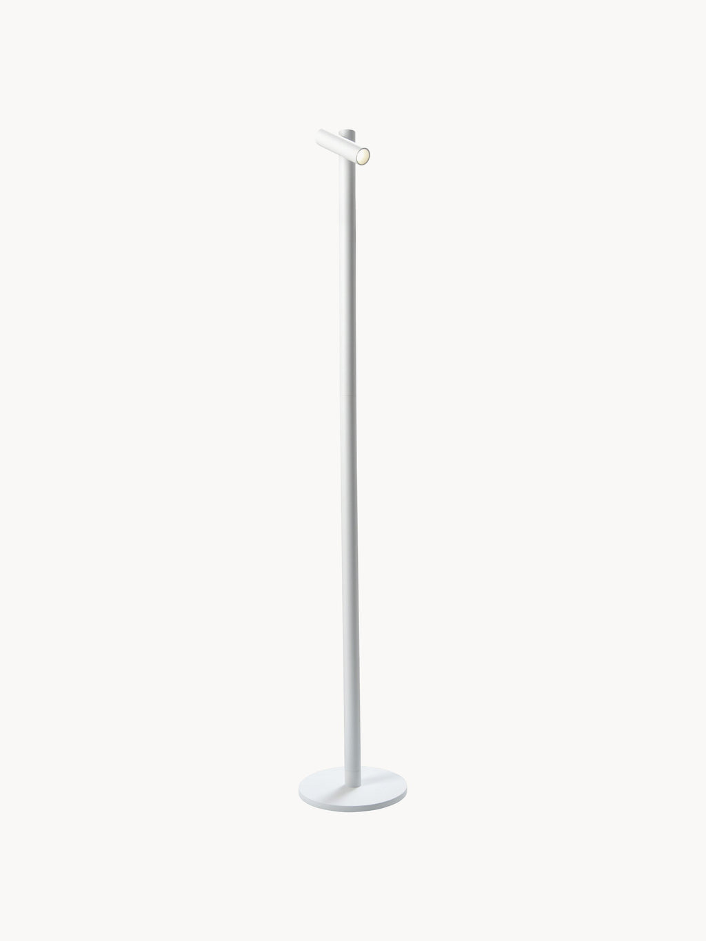 Petit lampadaire LED d'extérieur Osku, intensité lumineuse variable - Blanc