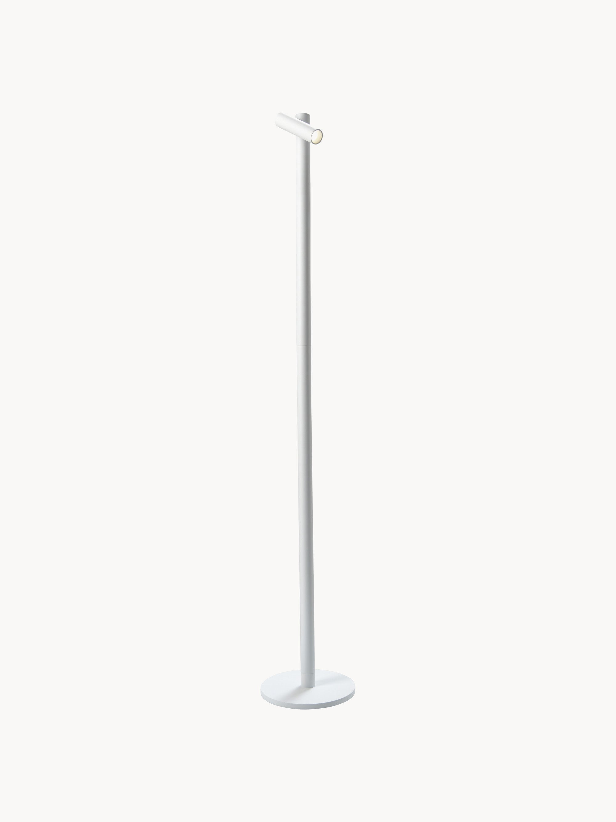 Petit lampadaire LED d'extérieur Osku, intensité lumineuse variable - Blanc