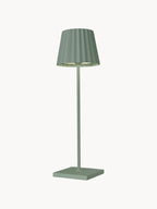 Lampe à poser LED d'extérieur portable Hayes, intensité lumineuse variable - Vert sauge