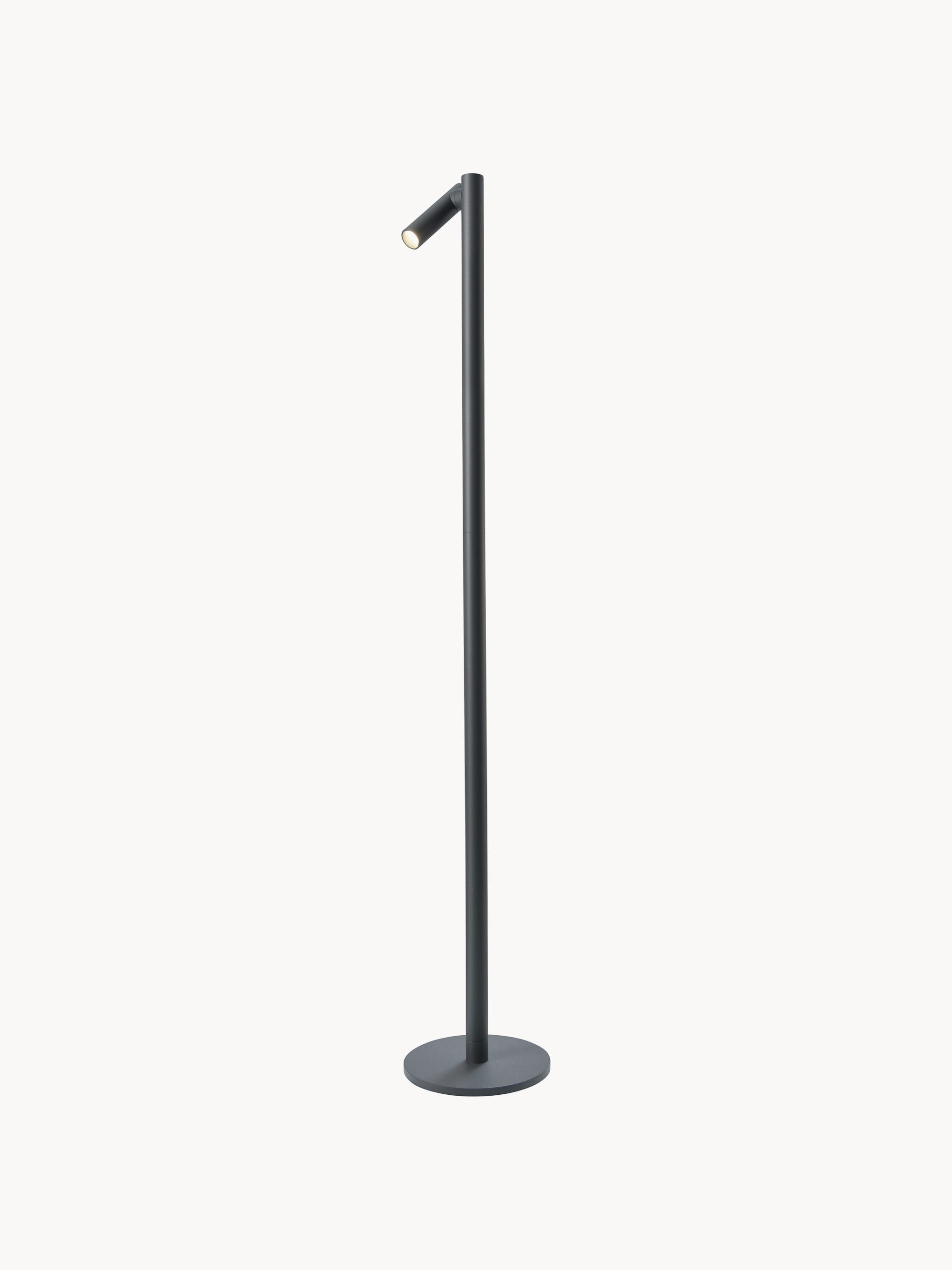 Petit lampadaire LED d'extérieur Osku, intensité lumineuse variable - Anthracite