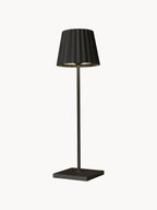 Lampe à poser LED d'extérieur portable Hayes, intensité lumineuse variable - Noir