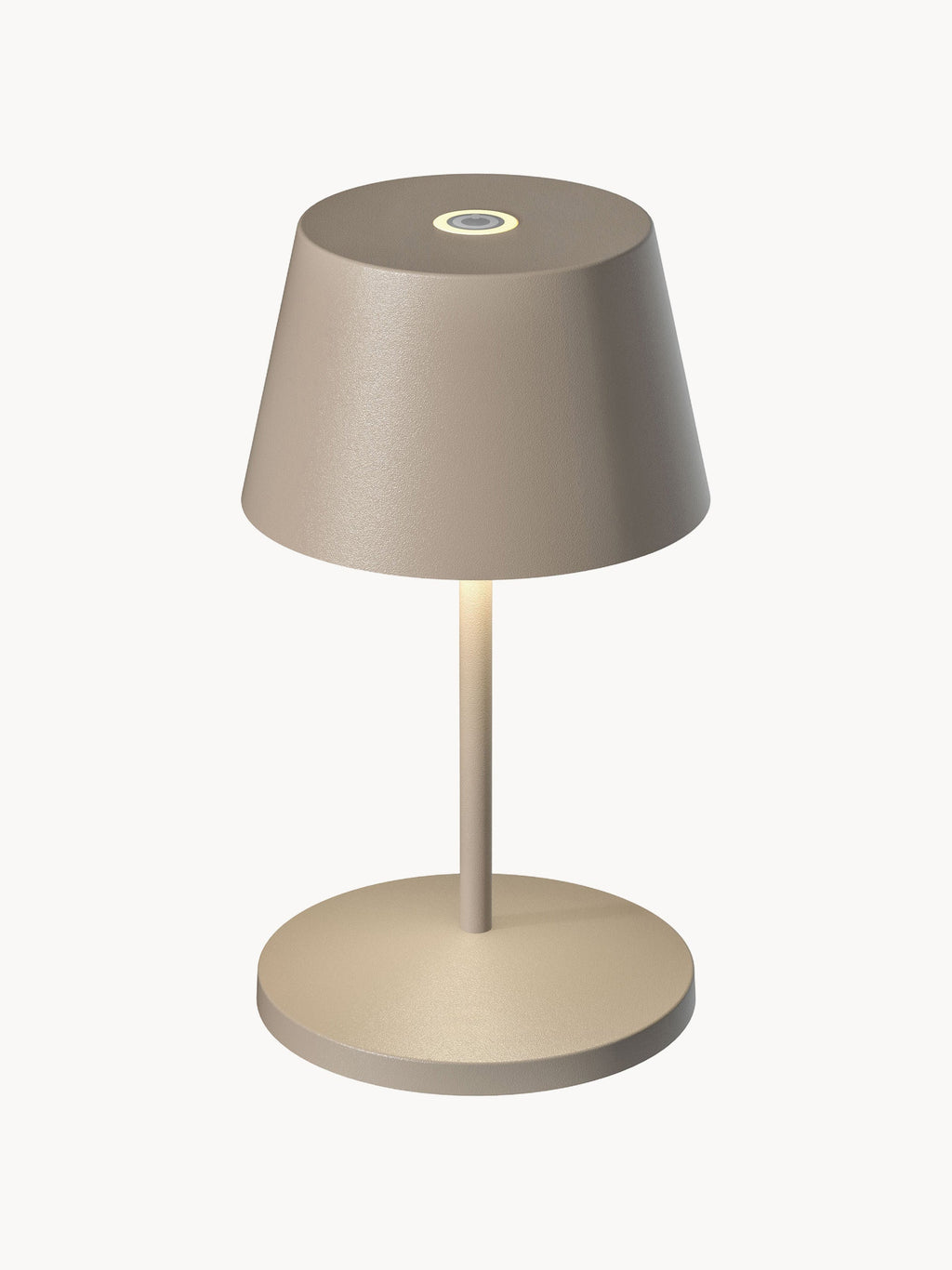 Lampe à poser LED d'extérieur portable Thorgeir, intensité lumineuse variable - Beige