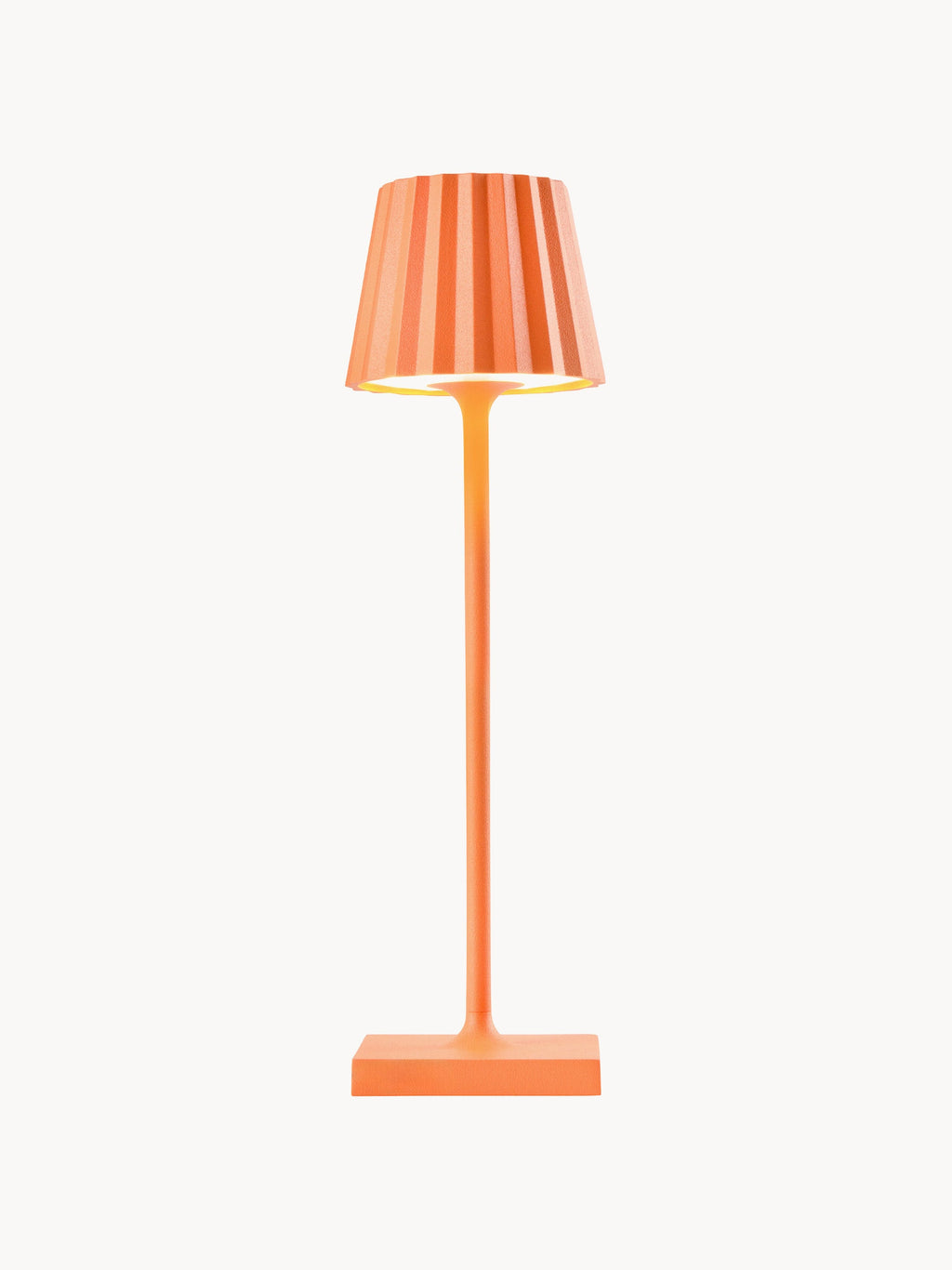 Lampe à poser LED d'extérieur portable Assar, intensité lumineuse variable - Orange