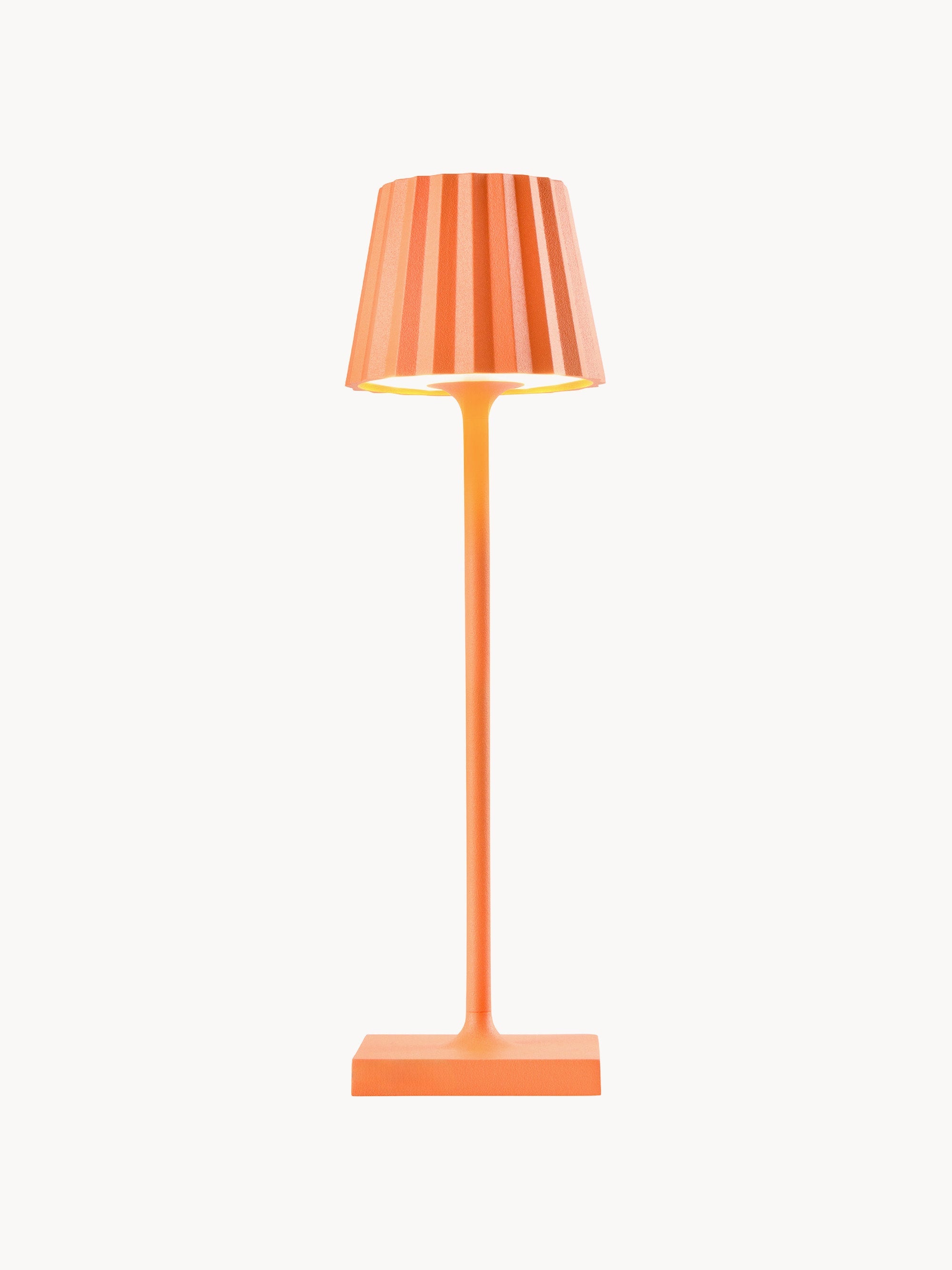 Lampe à poser LED d'extérieur portable Assar, intensité lumineuse variable - Orange