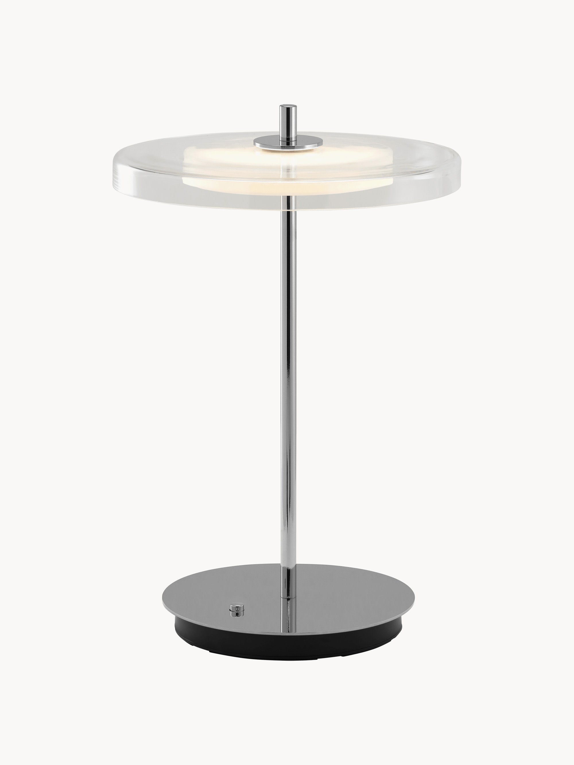 Lampe à poser portable Faulkner, intensité ajustable - Argenté, transparent
