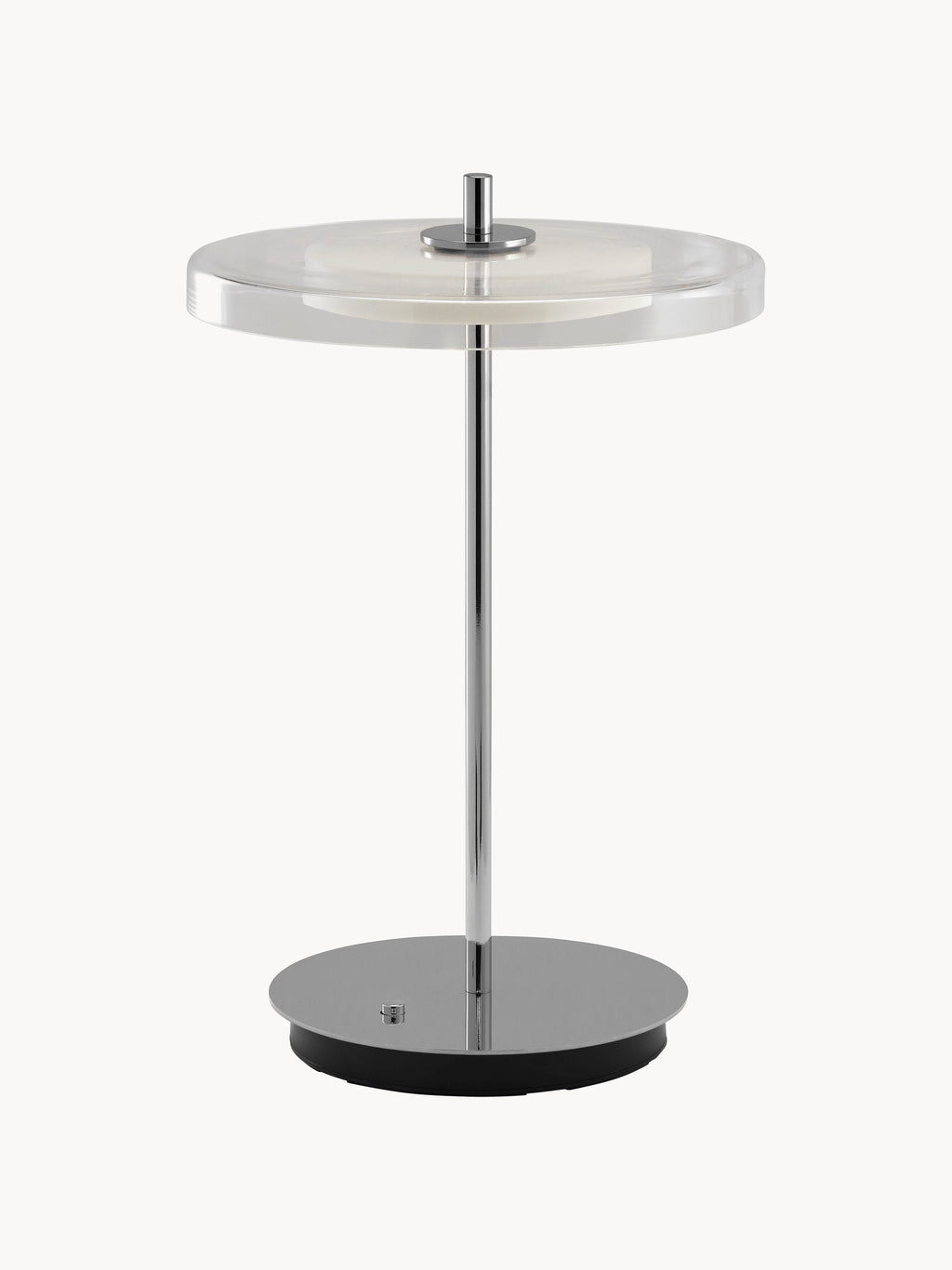 Lampe à poser portable Faulkner, intensité ajustable - Argenté, transparent