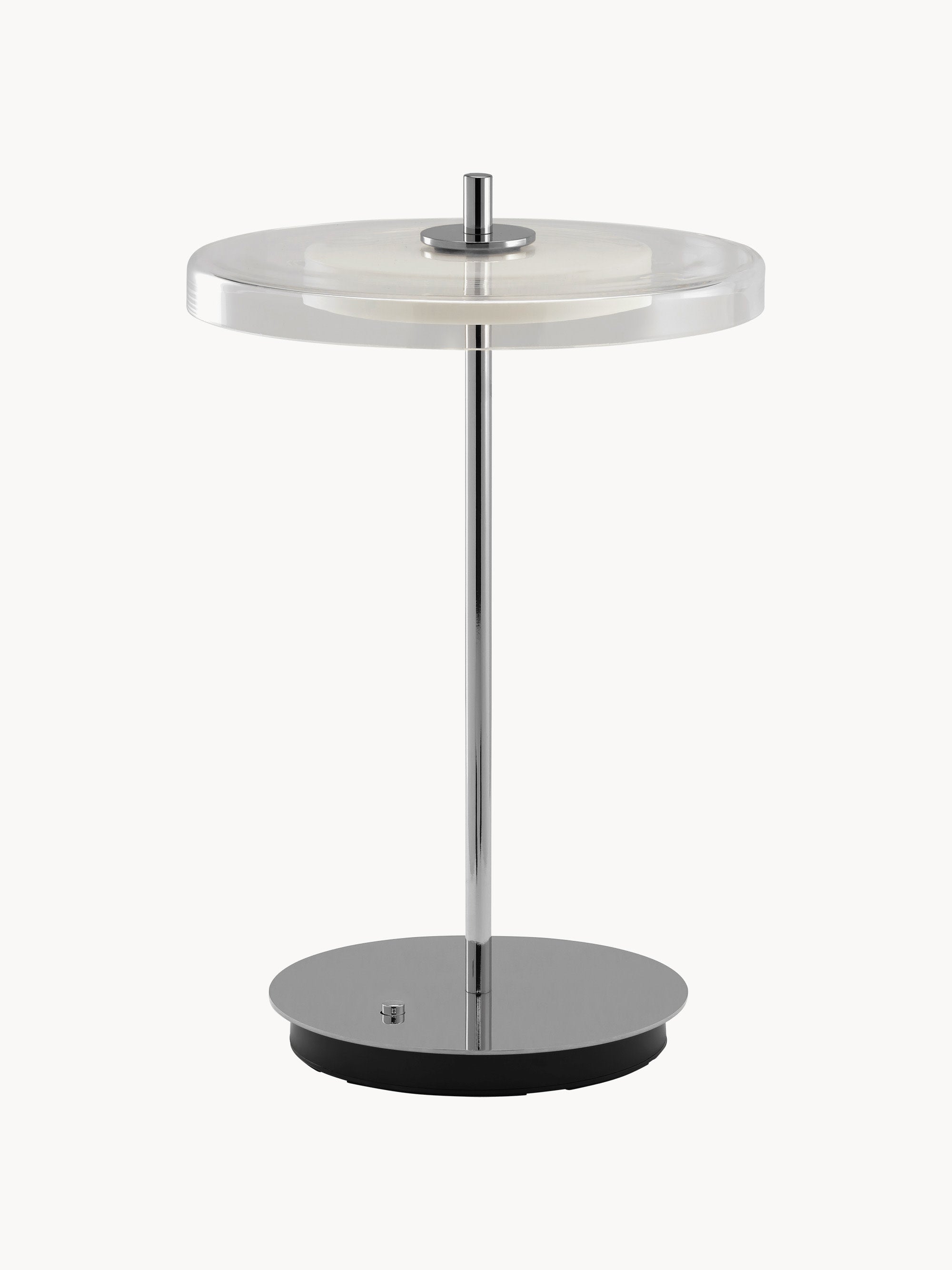 Lampe à poser portable Faulkner, intensité ajustable - Argenté, transparent