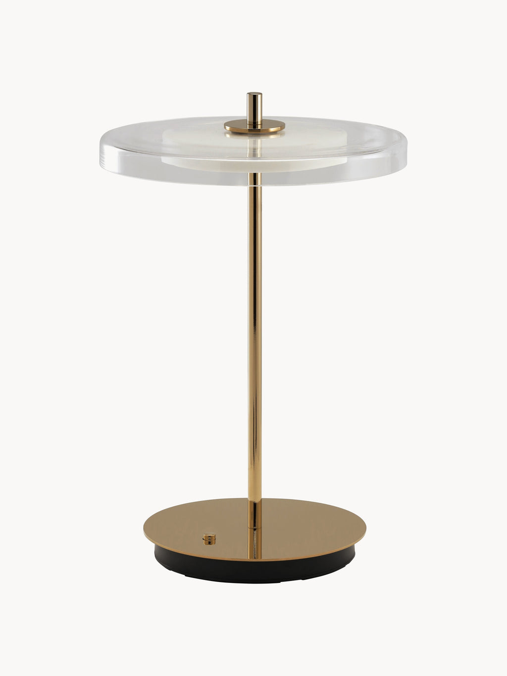 Lampe à poser portable Faulkner, intensité ajustable - Doré, transparent