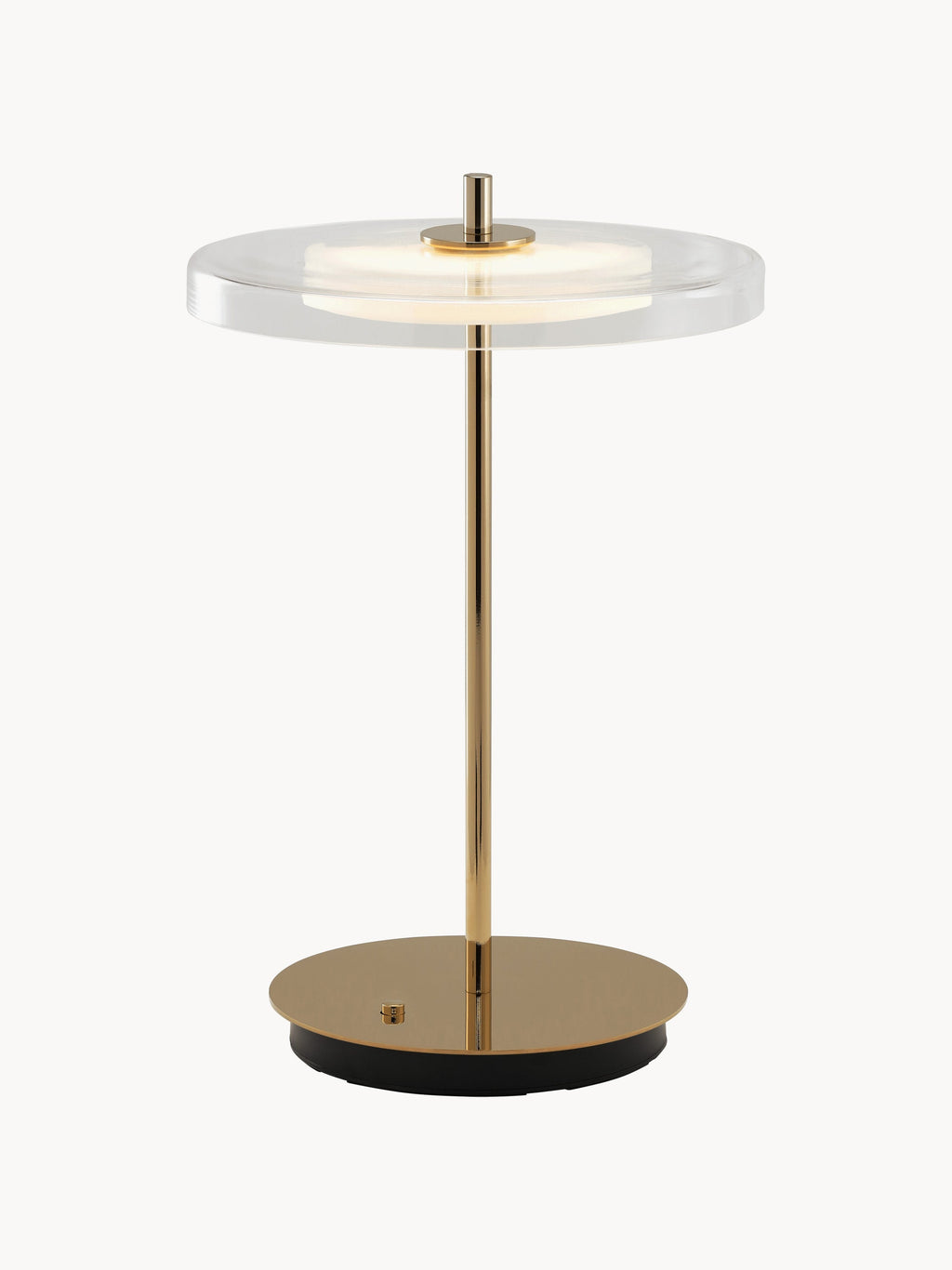 Lampe à poser portable Faulkner, intensité ajustable - Doré, transparent