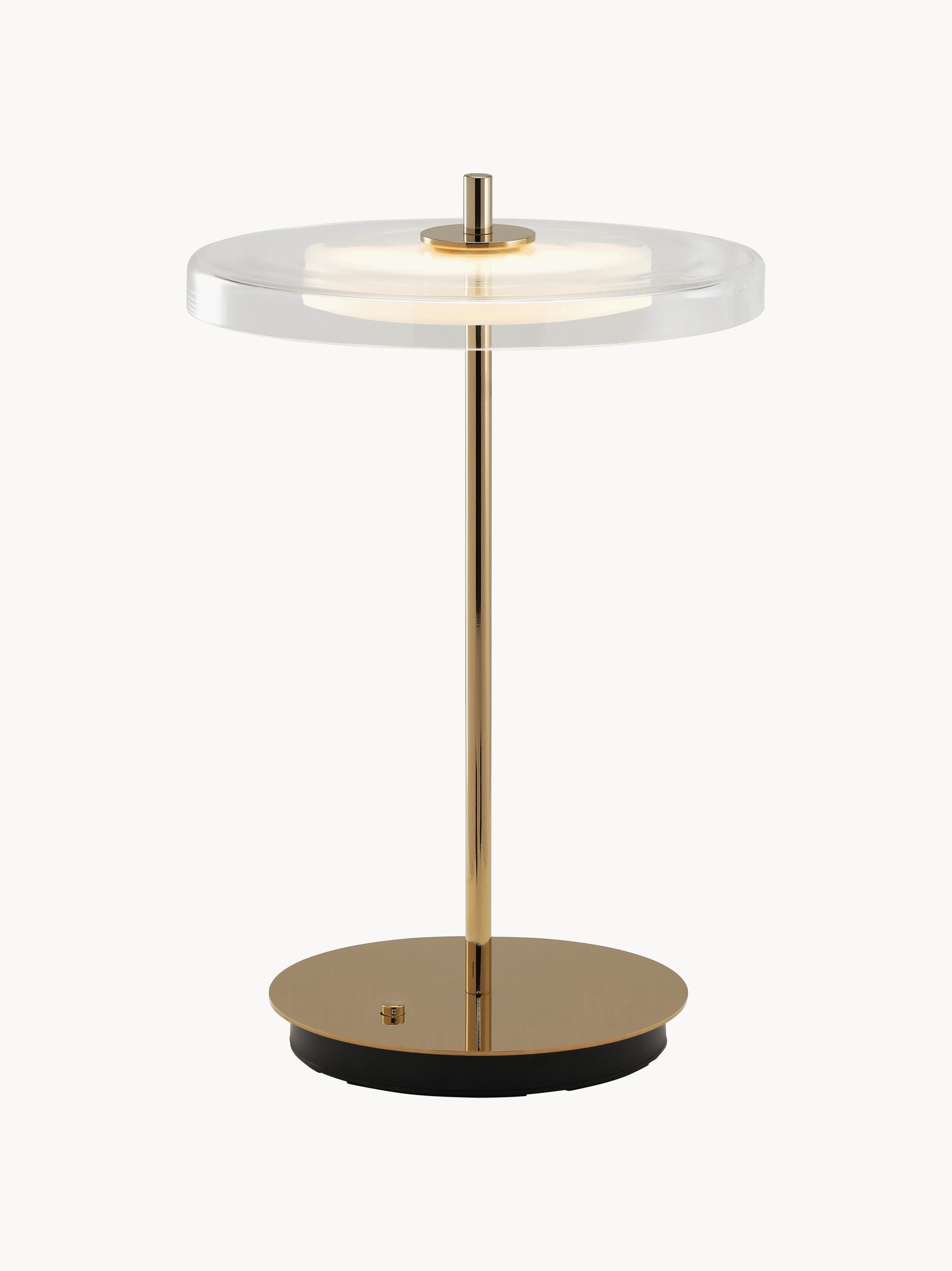 Lampe à poser portable Faulkner, intensité ajustable - Doré, transparent