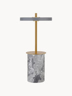 Lampe à poser portable Marc, intensité ajustable - Gris clair, marbré, doré