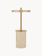 Lampe à poser portable Marc, intensité ajustable - Beige clair, marbré, doré