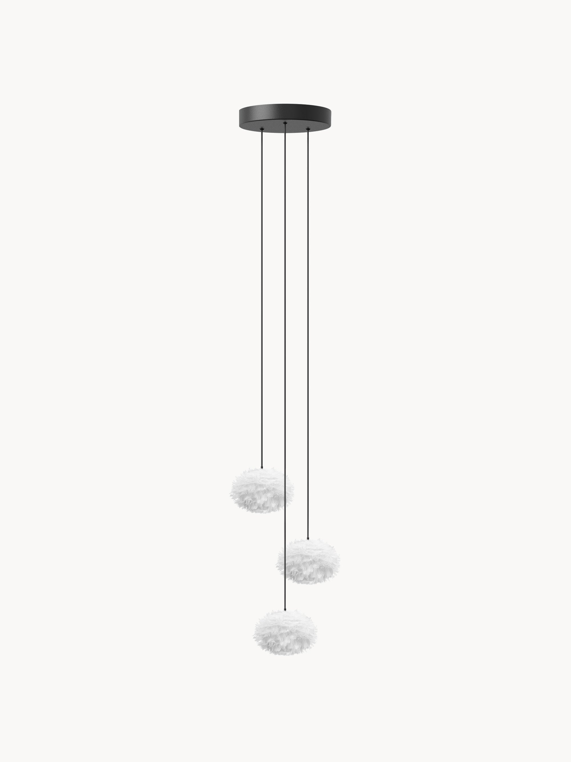 Suspension grappe Oric - Blanc, noir