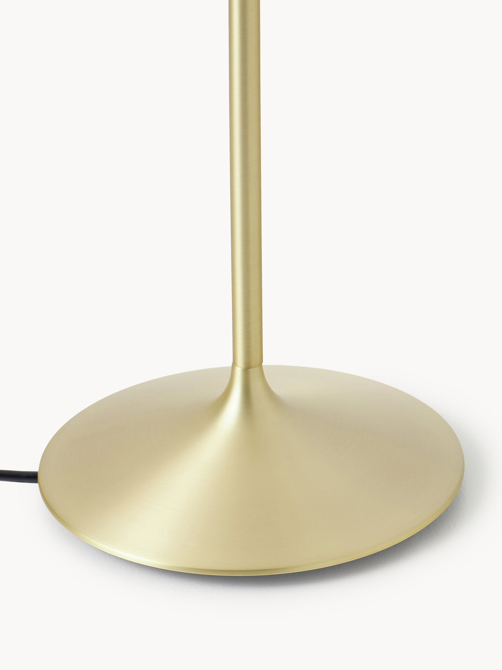 Grande lampe à poser artisanale Corwin - Blanc, doré