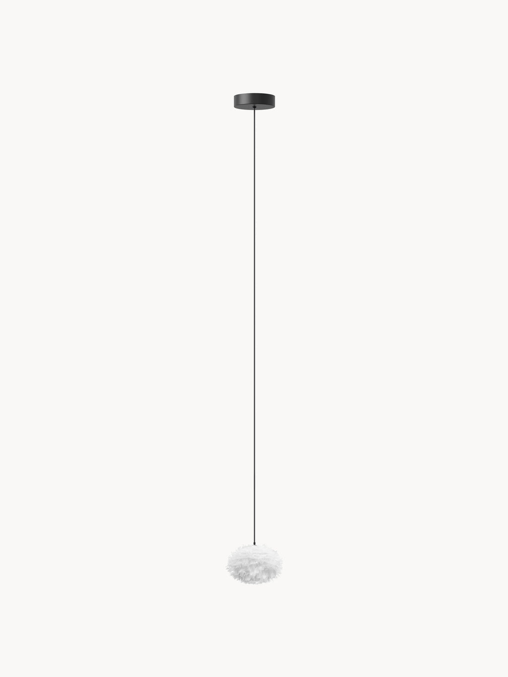 Petite suspension artisanale Oric - Blanc, noir