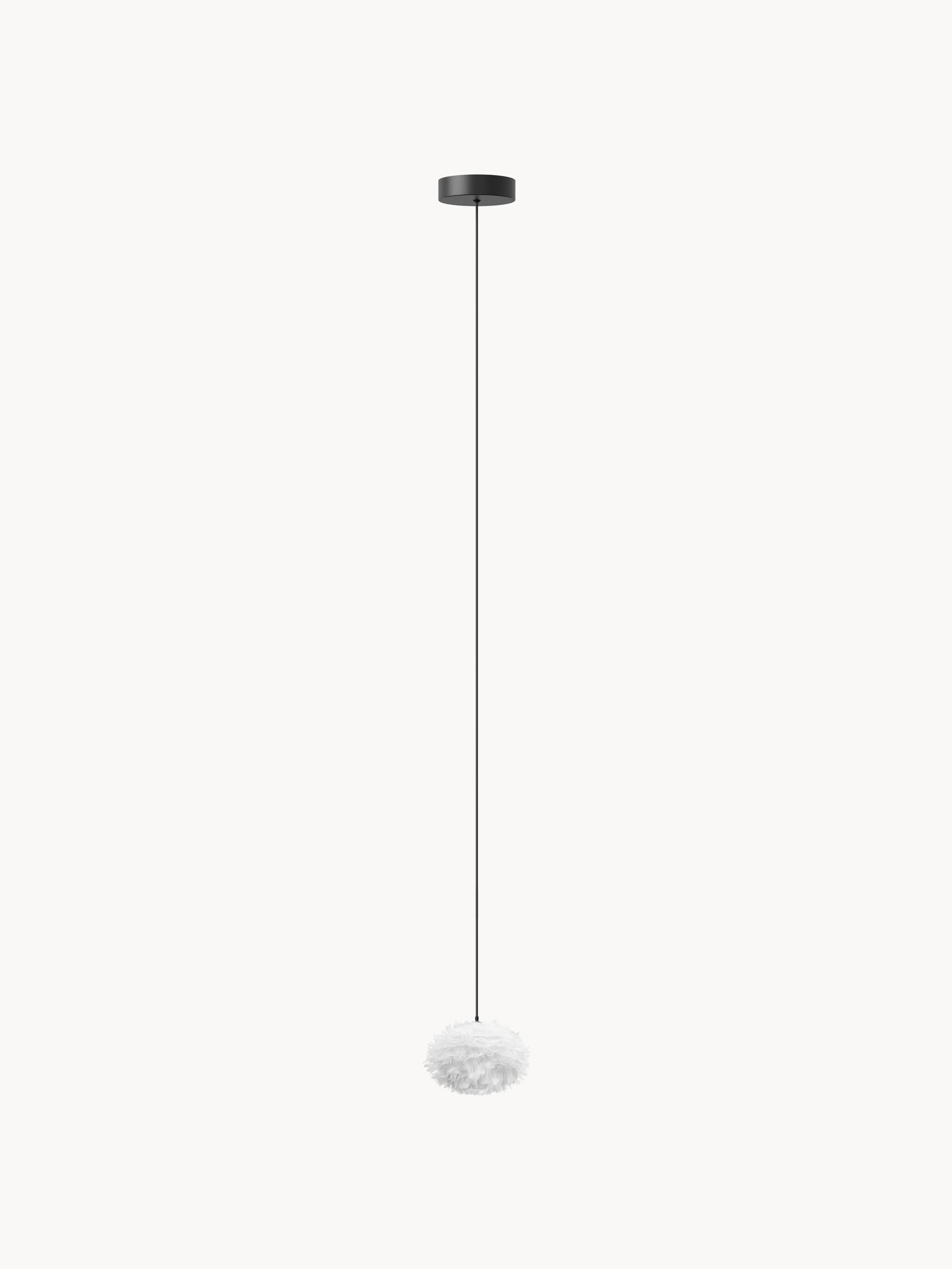 Petite suspension artisanale Oric - Blanc, noir