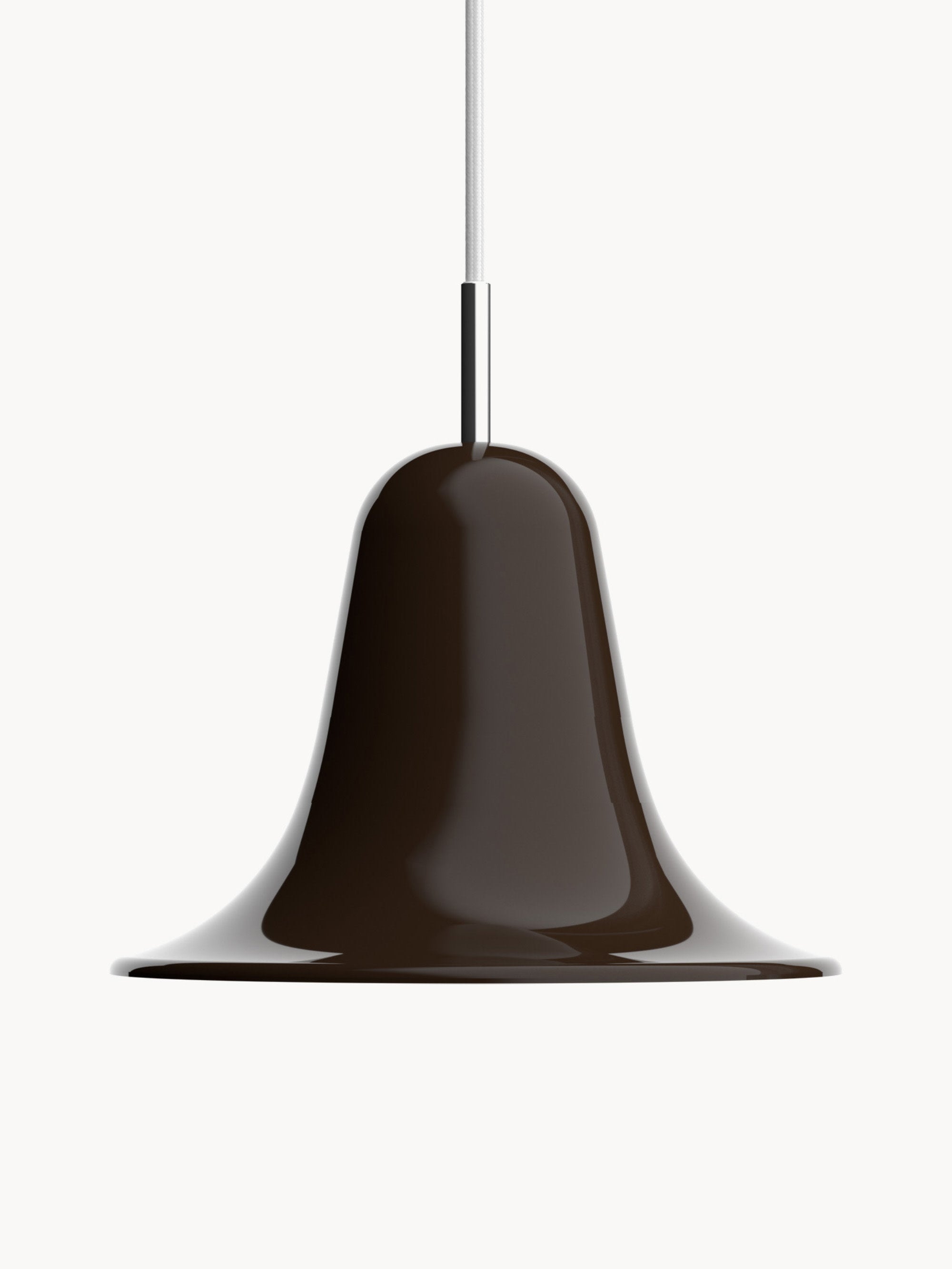 Petite suspension Design Ras - Brun foncé, argenté