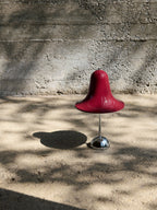 Petite lampe à poser LED Design Ras, intensité ajustable - Bordeaux, argenté