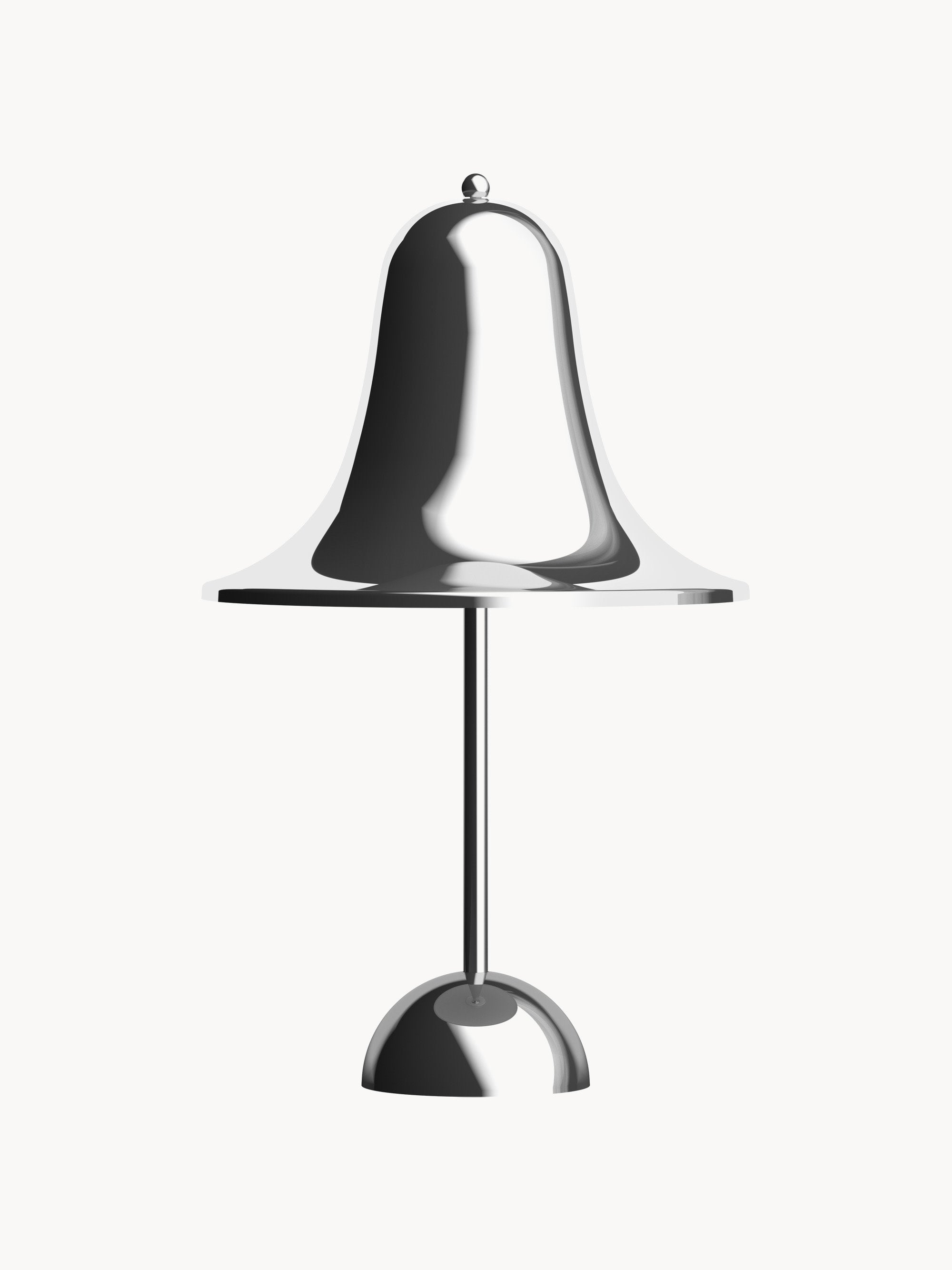Petite lampe à poser LED Design Ras, intensité ajustable - Chrome, argenté