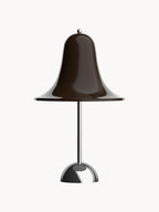 Petite lampe à poser LED Design Ras, intensité ajustable - Brun foncé, argenté