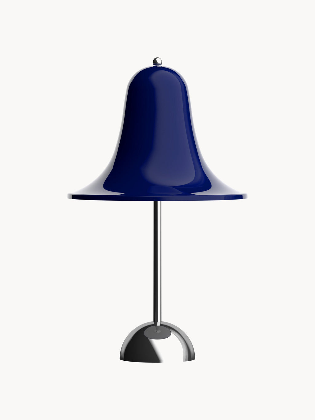 Petite lampe à poser LED Design Ras, intensité ajustable - Bleu foncé, argenté