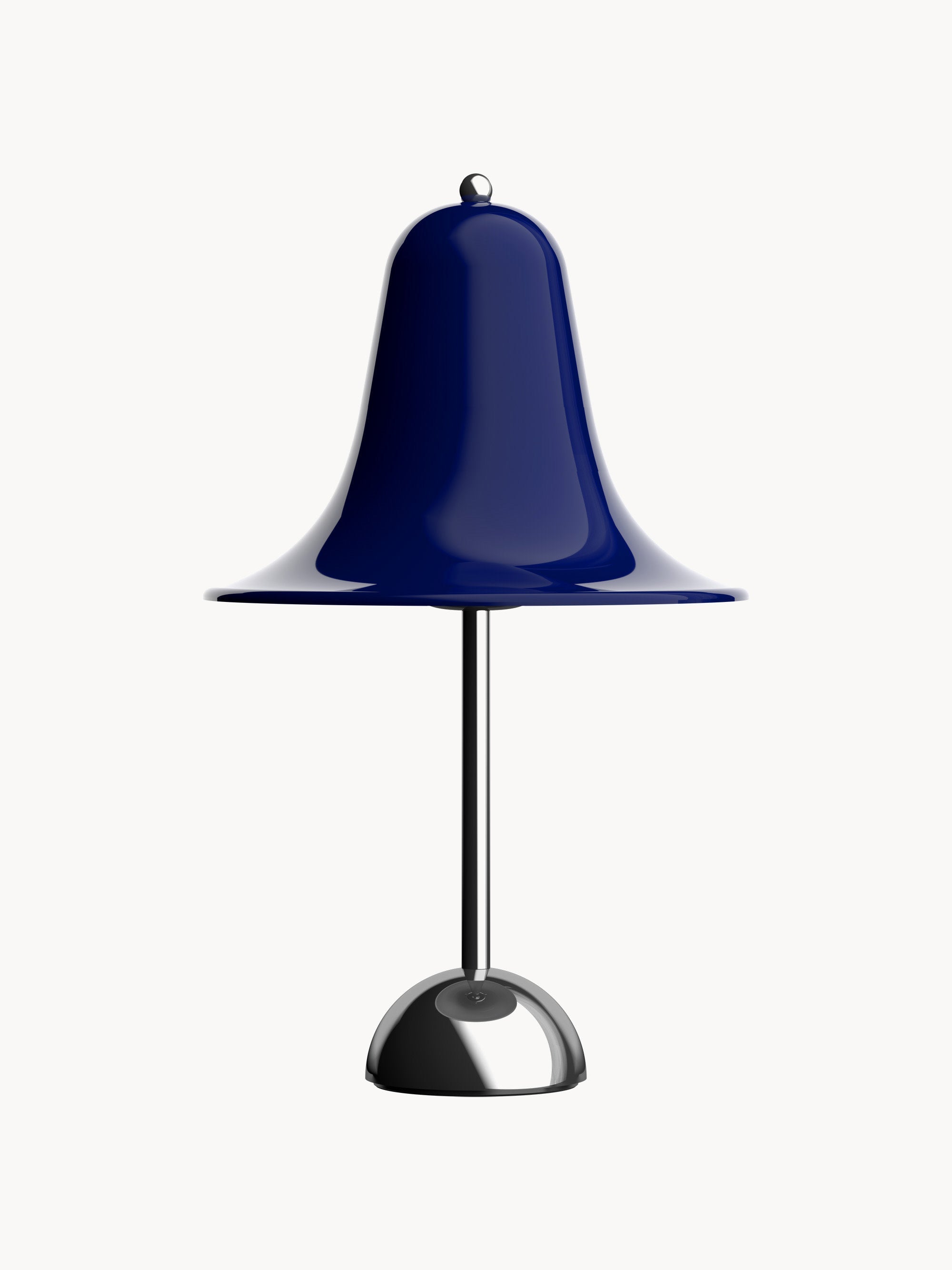 Petite lampe à poser Design Ras - Bleu foncé, argenté