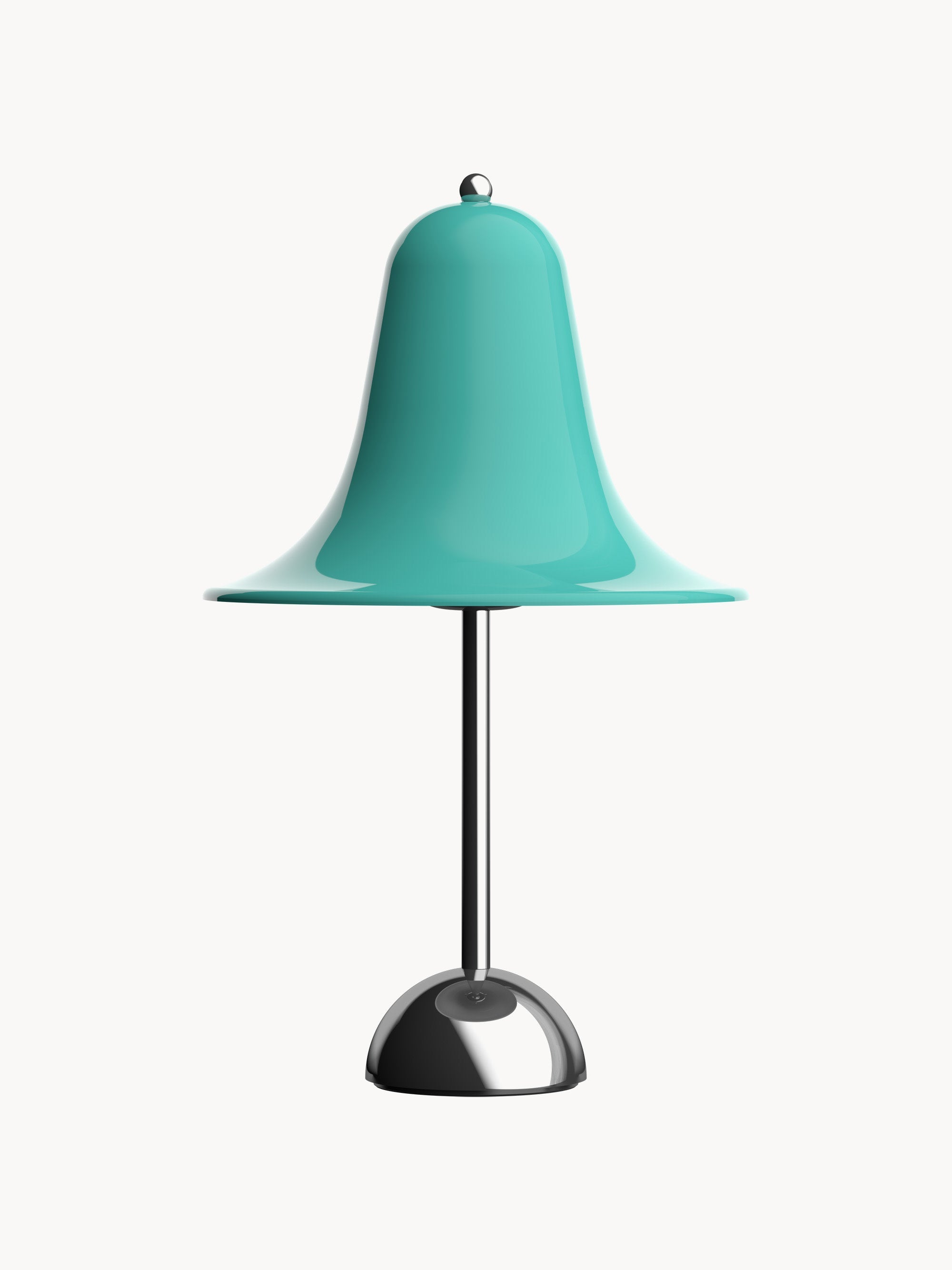 Petite lampe à poser Design Ras - Vert turquoise, argenté