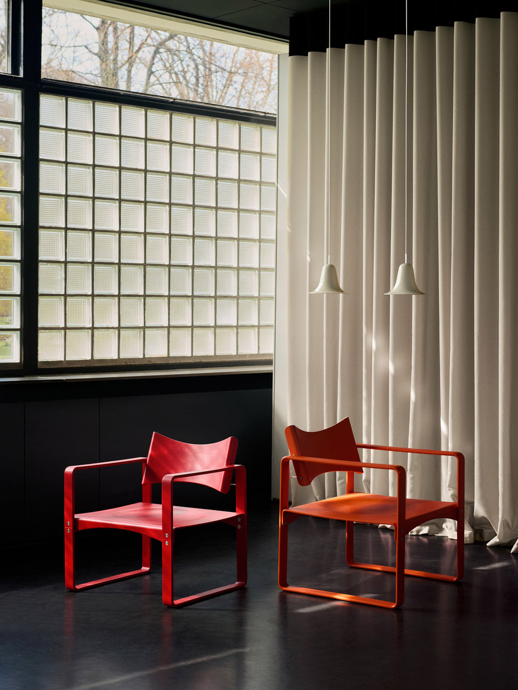 Petite suspension Design Ras - Blanc cassé, argenté