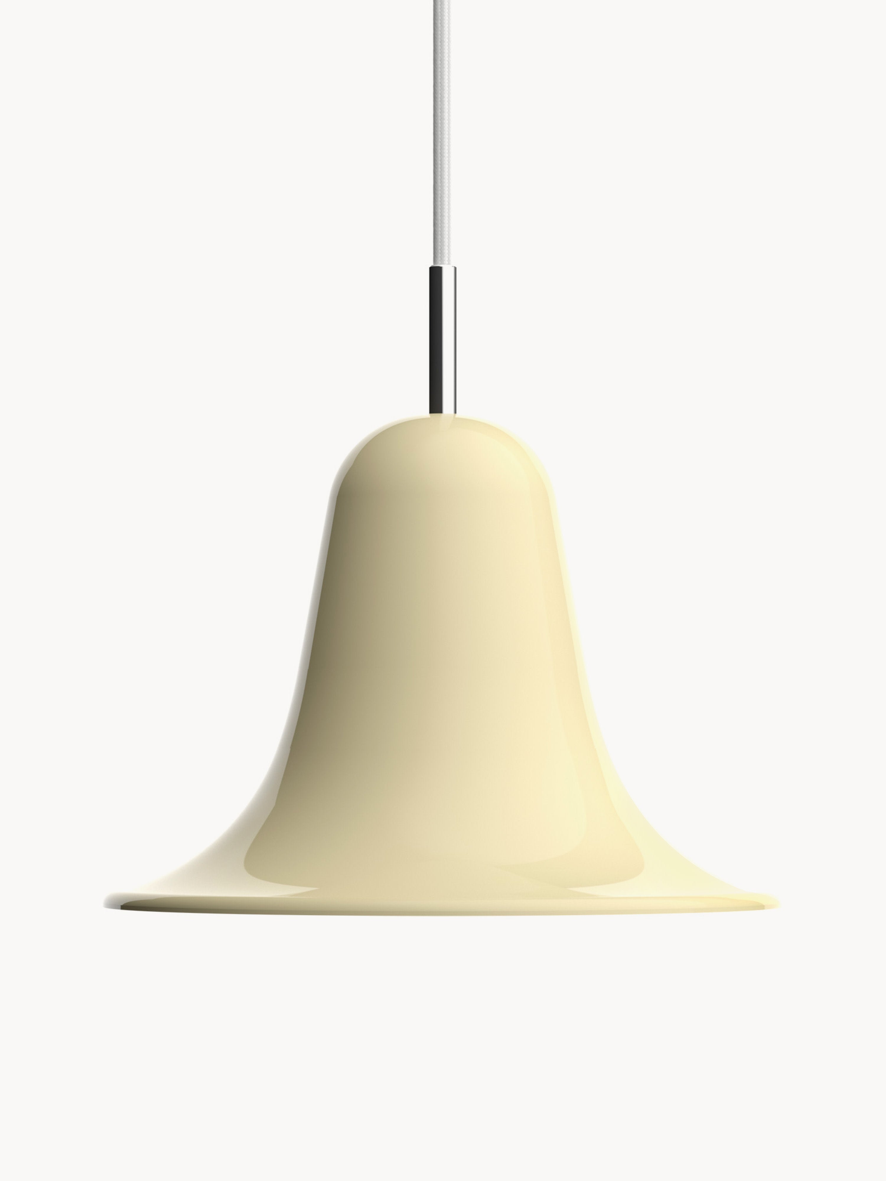 Petite suspension Design Ras - Blanc cassé, argenté