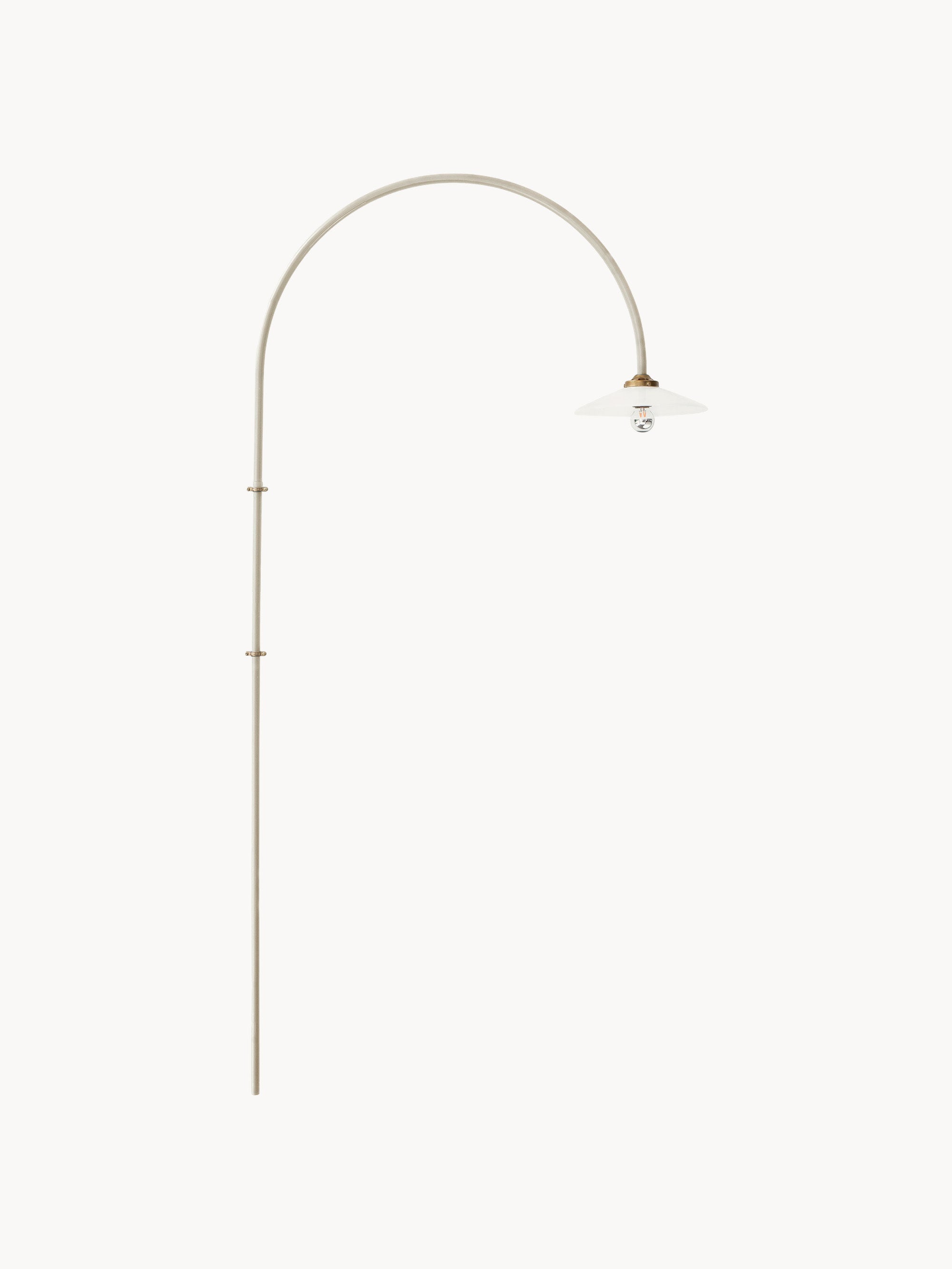 Grande applique murale à brancher Sigvaldi - Blanc, beige clair, doré