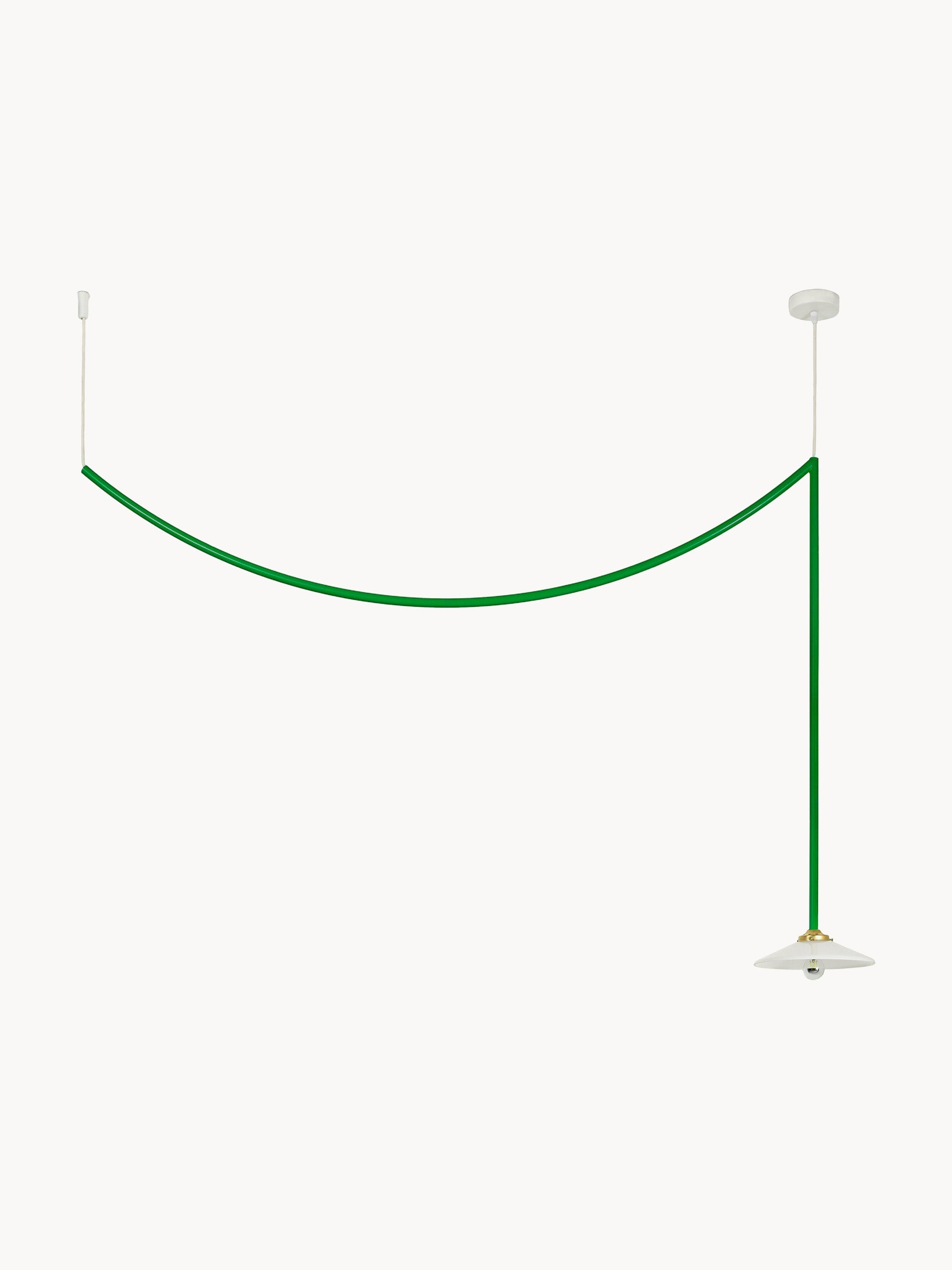Plafonnier artisanal Helmer - Blanc, vert, doré