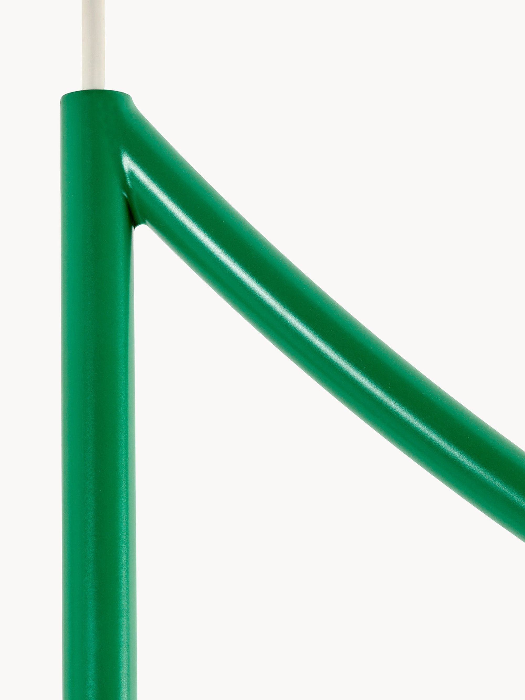 Plafonnier artisanal Helmer - Blanc, vert, doré