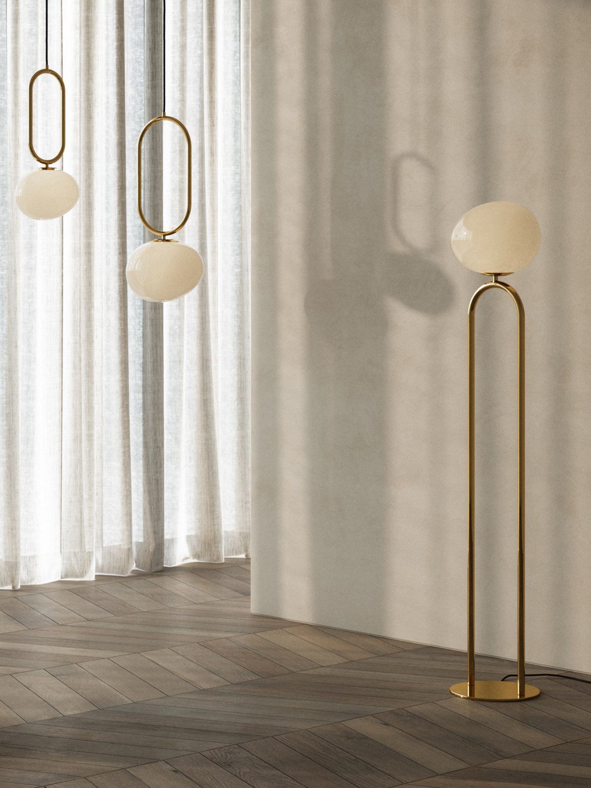 Lampadaire Rainer - Doré