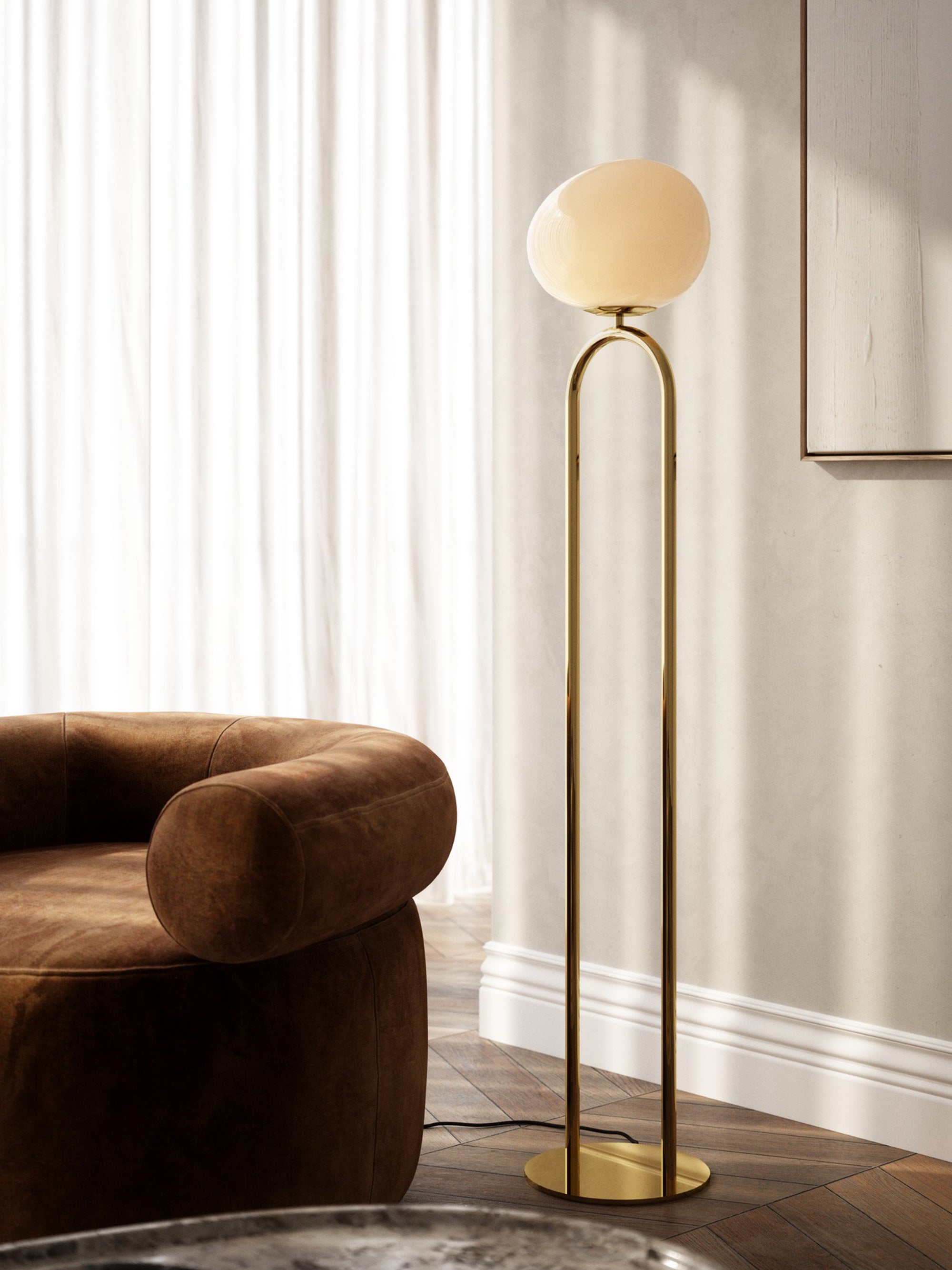 Lampadaire Rainer - Doré