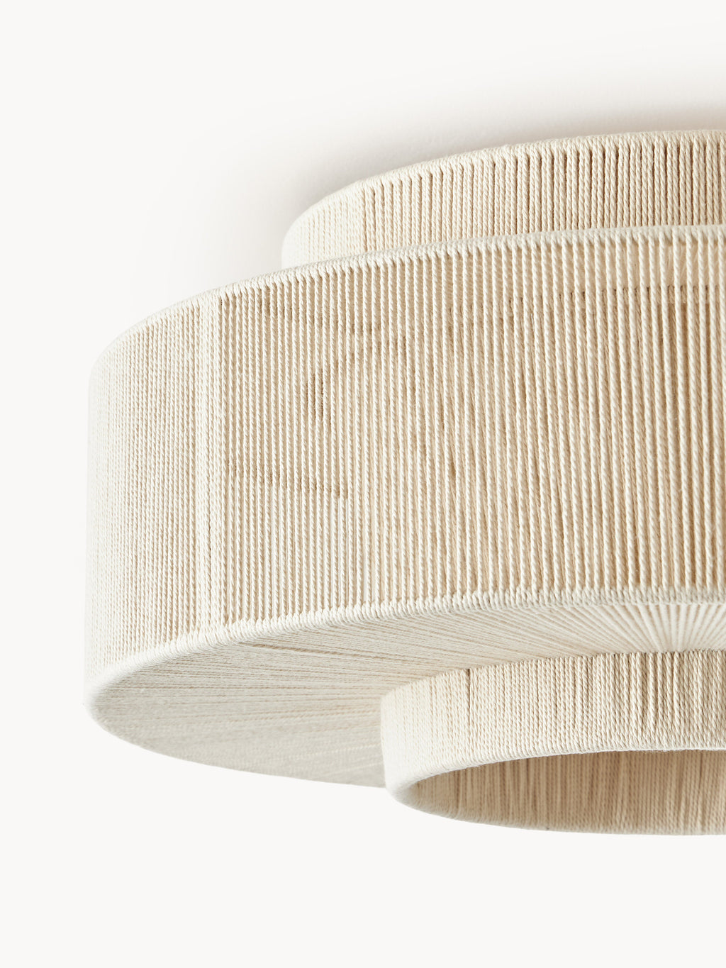 Plafonnier en fils de lin Matias - Beige clair