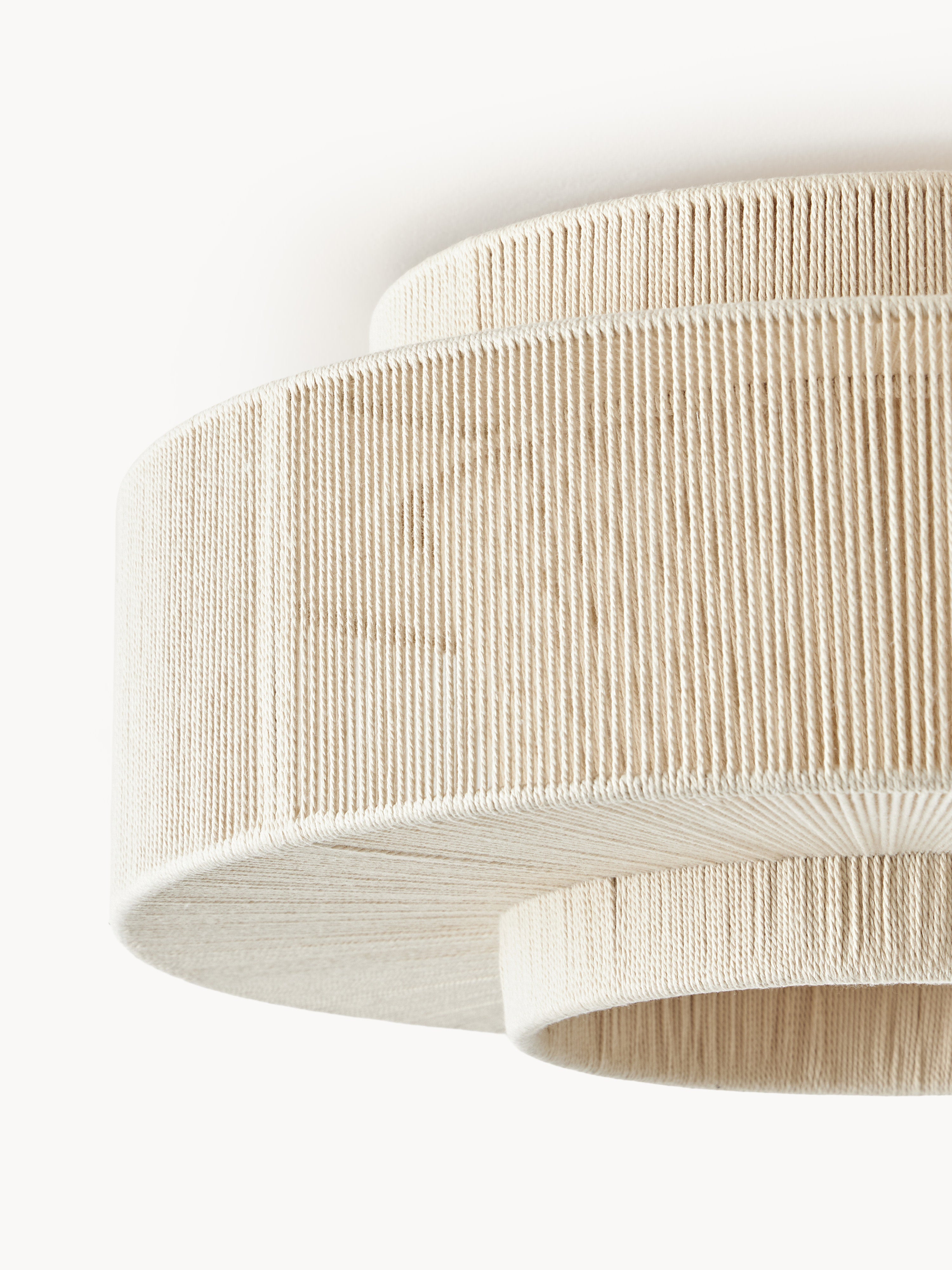 Plafonnier en fils de lin Matias - Beige clair