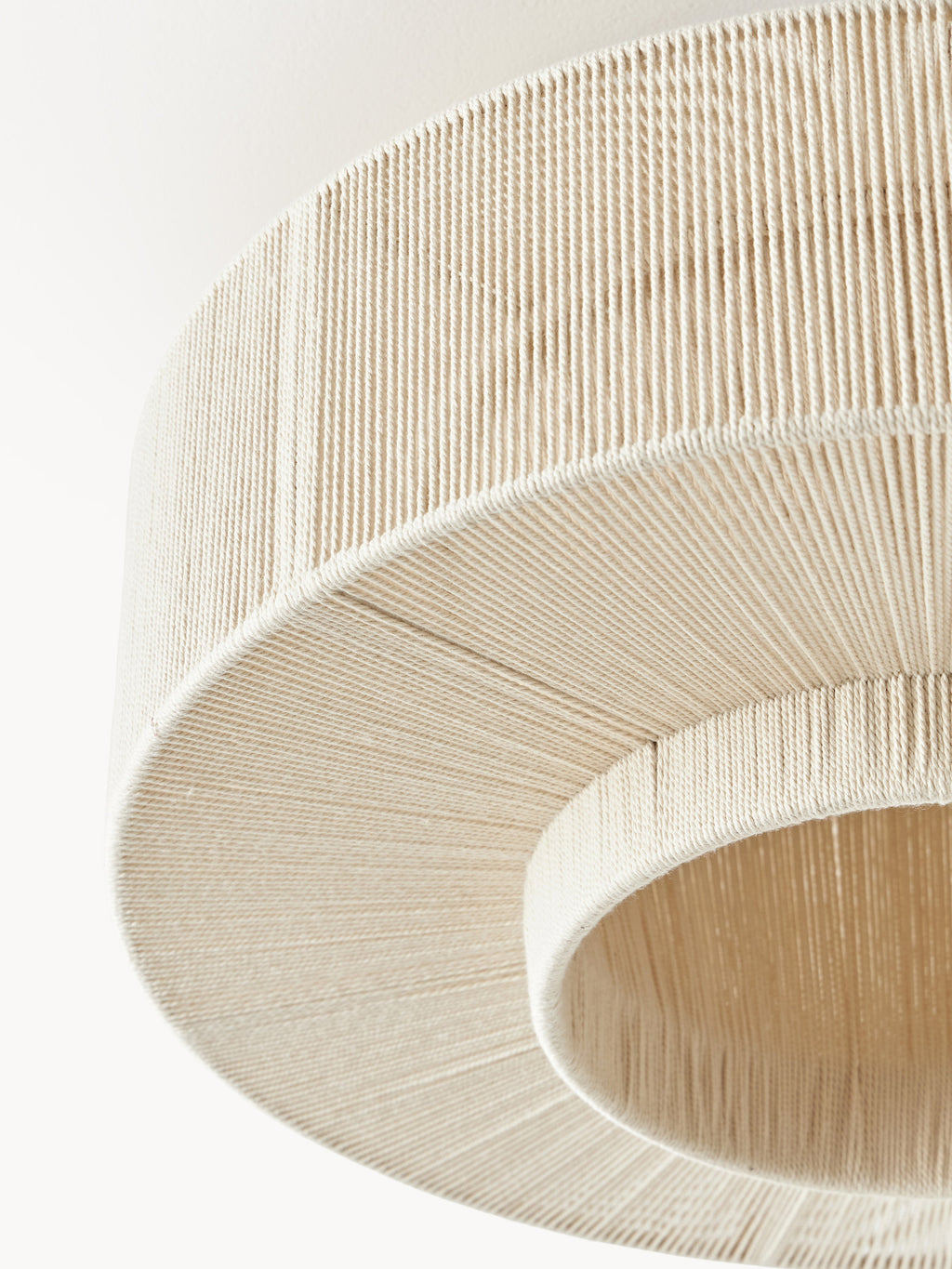 Plafonnier en fils de lin Matias - Beige clair