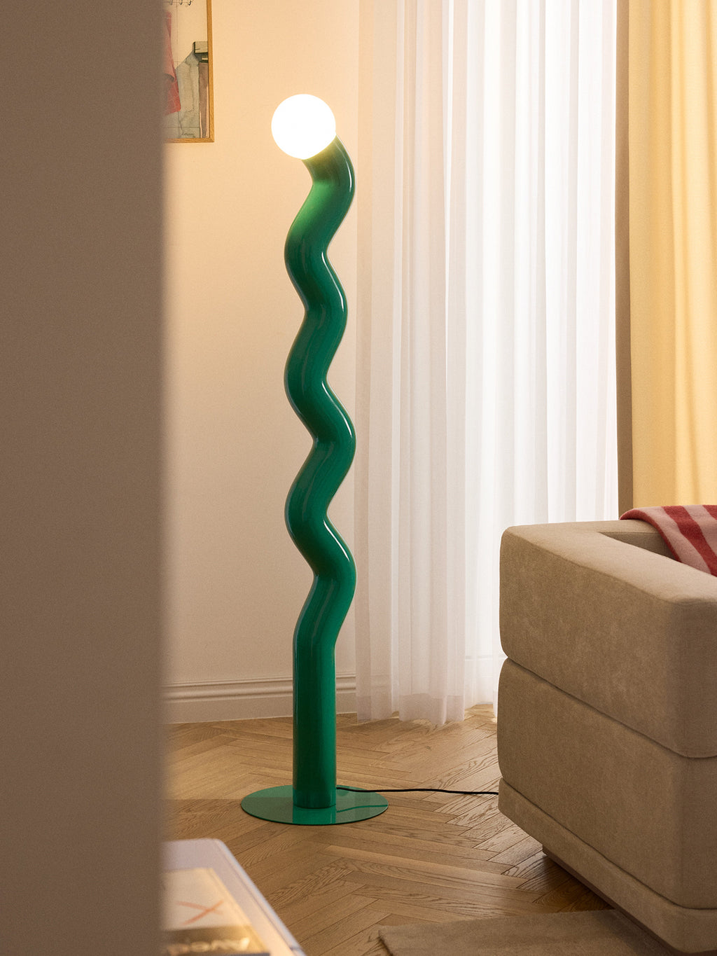 Grand lampadaire Moor - Vert foncé