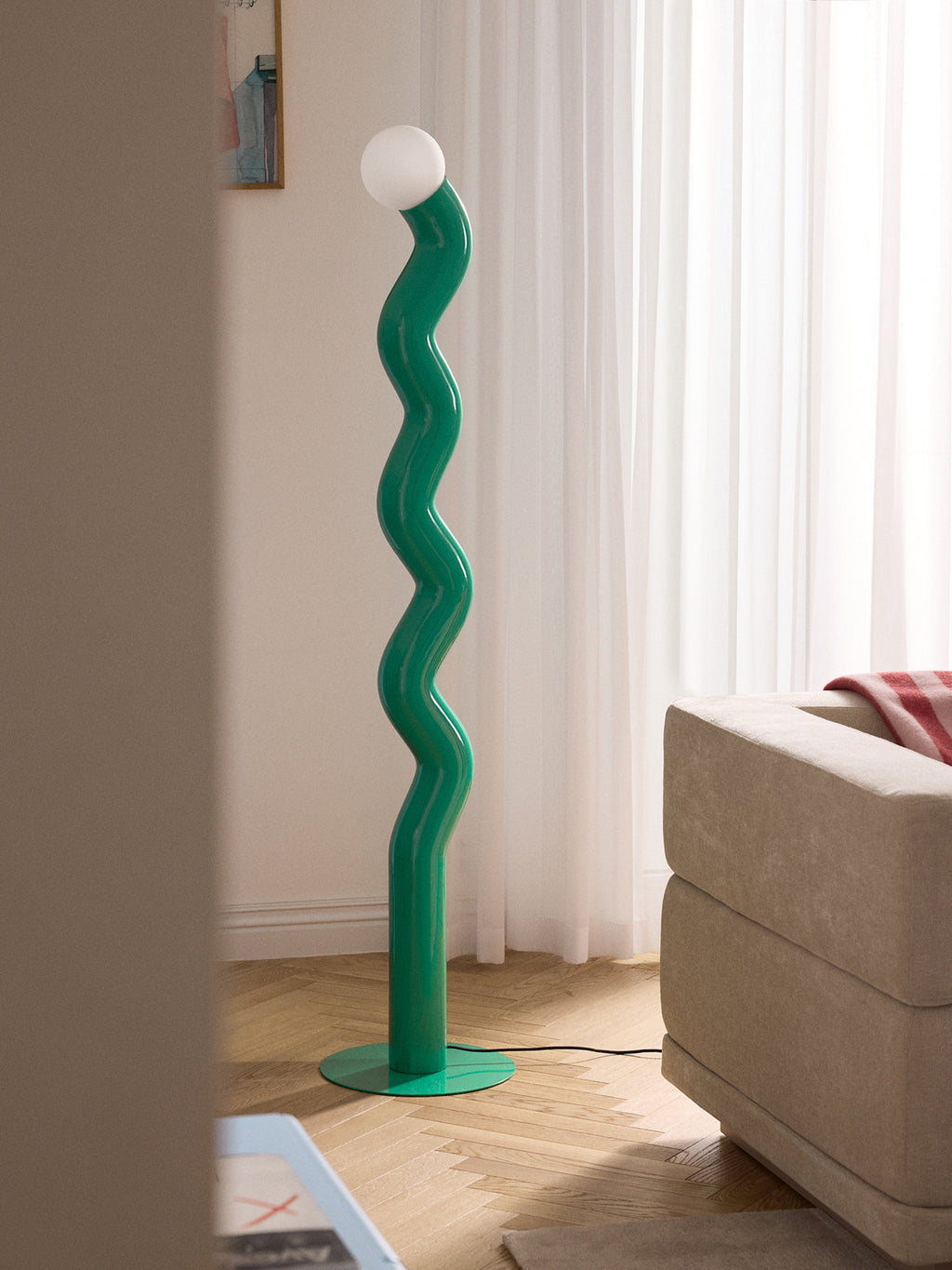 Grand lampadaire Moor - Vert foncé