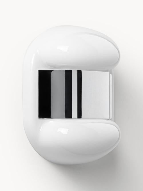 Applique murale LED Amir - Blanc, argenté haute brillance